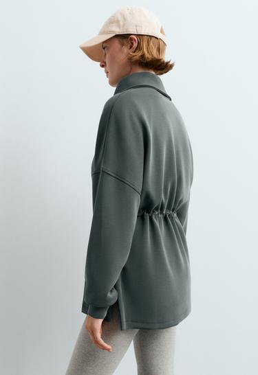 Long high-neck sweatshirt with modal — OCEAN 5