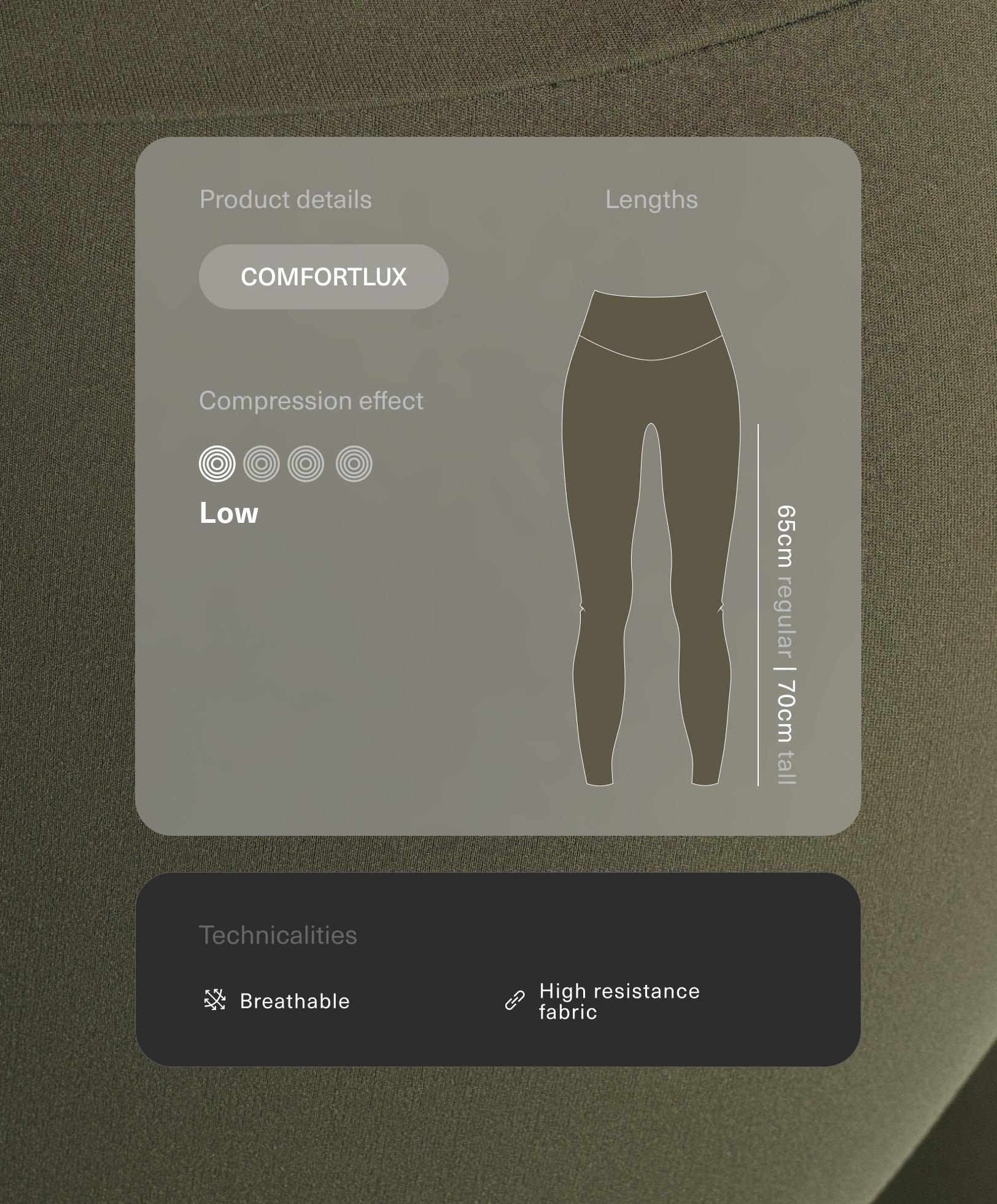 Legginsy do kostek Comfortlux z wysokim stanem