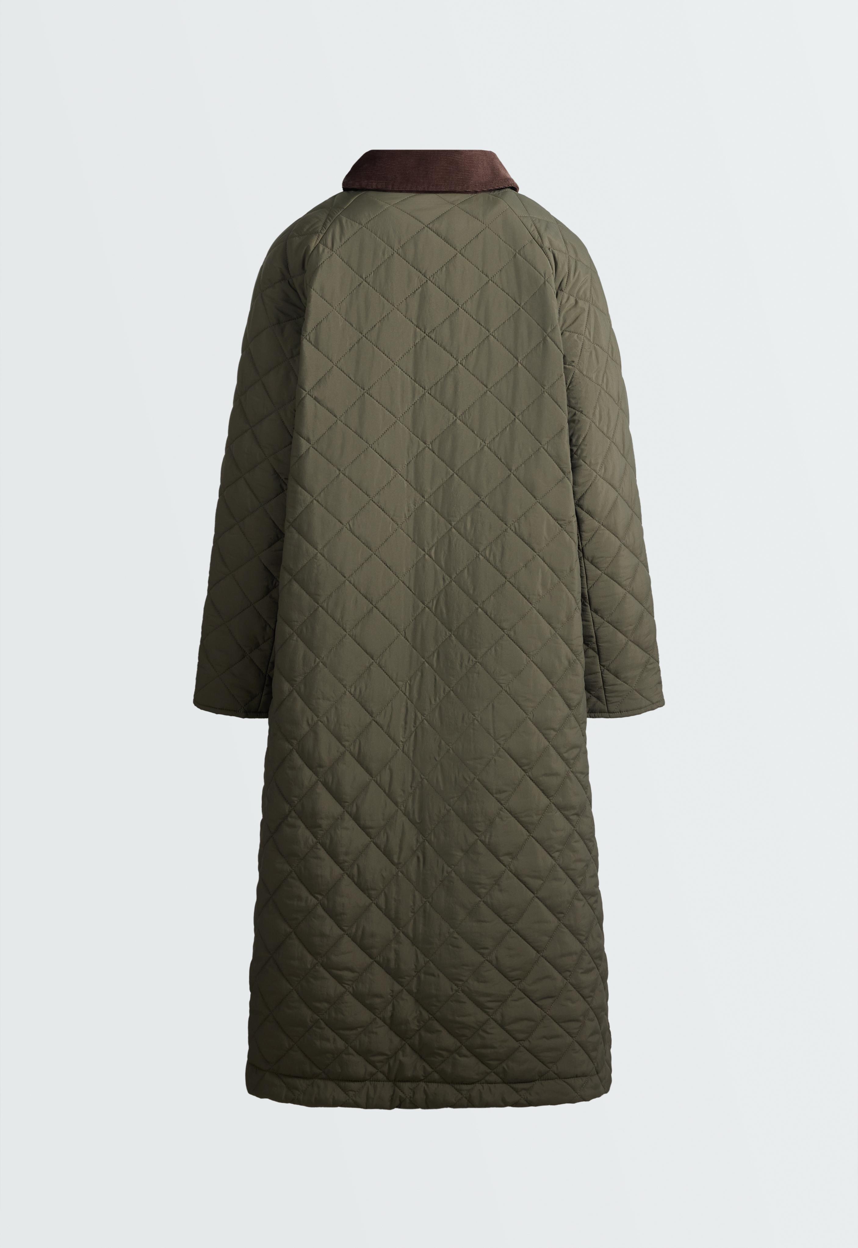 FELLEX® AEROGEL contrast collar long padded jacket FELLEX® AEROGEL contrast collar long padded jacket