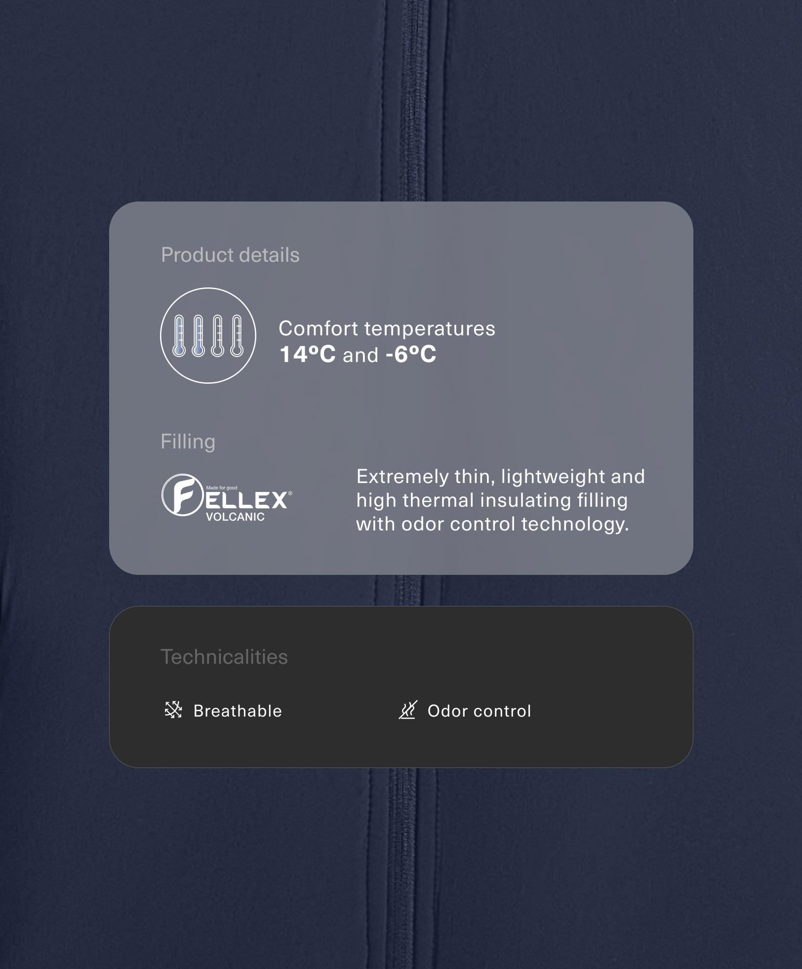 Veste technique matelassée FELLEX® Volcanic Veste technique matelassée FELLEX® Volcanic