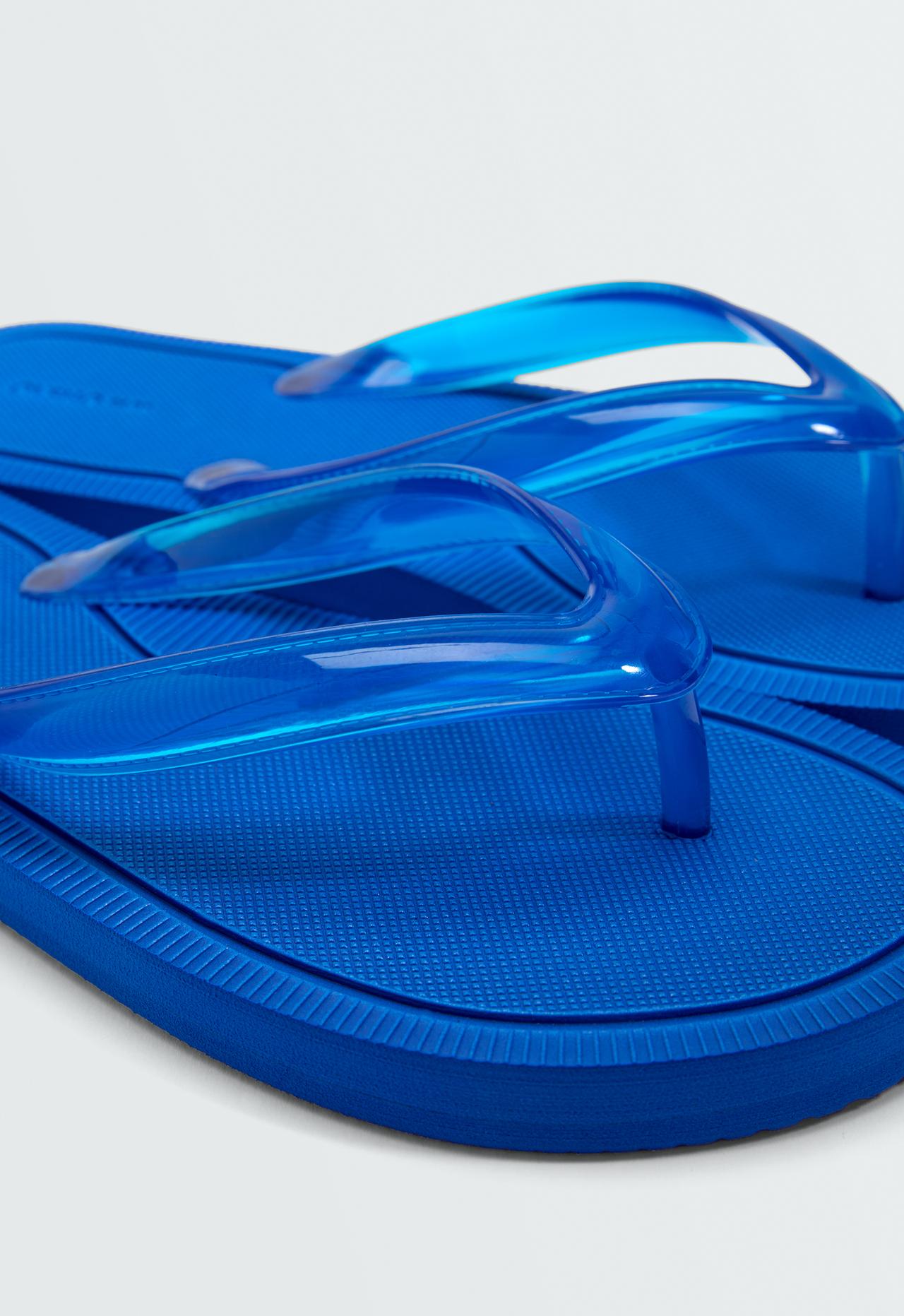 Textured beach sandals — BLUE
