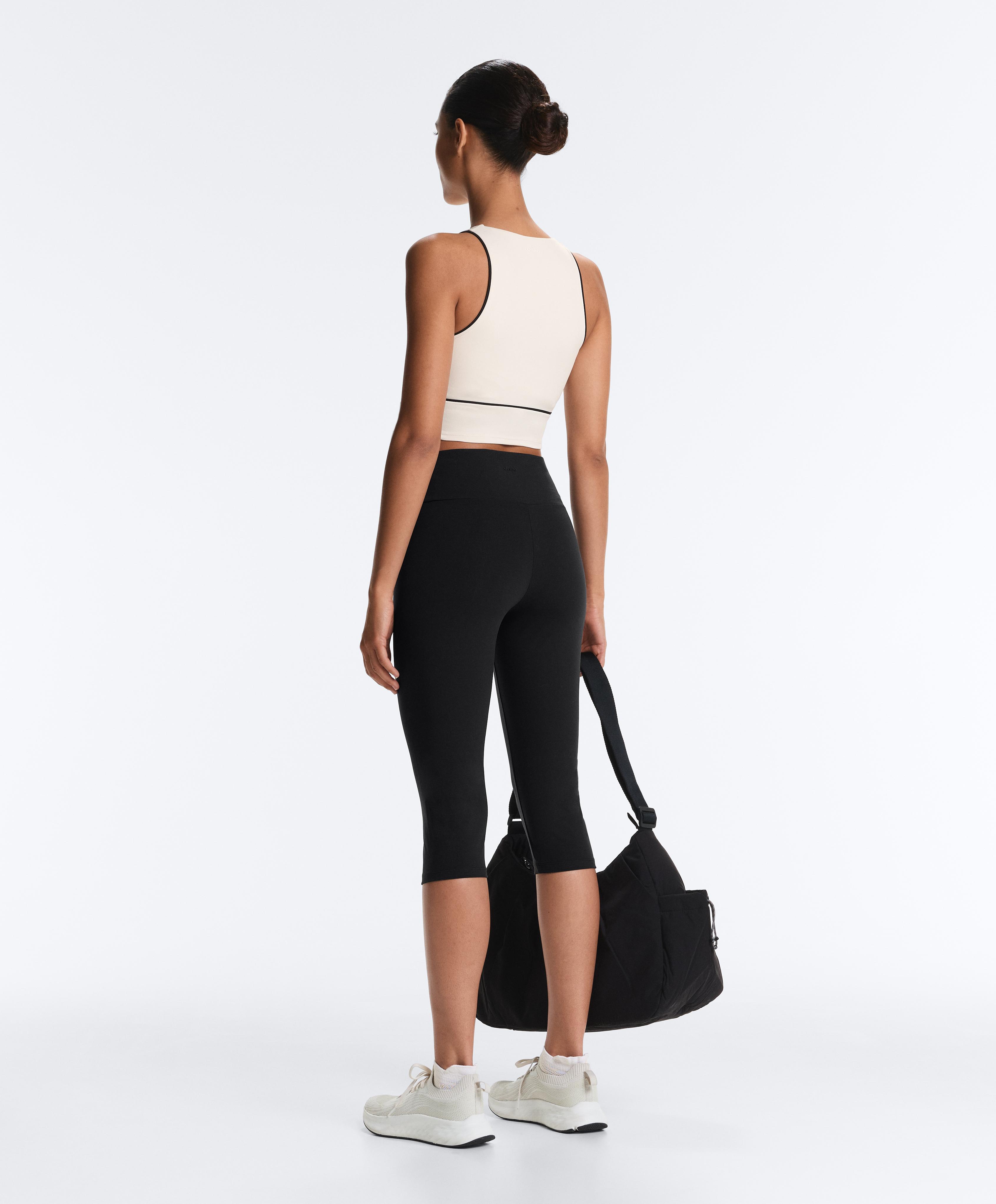 Comfortlux sleeveless tie tank top — PALE ECRU