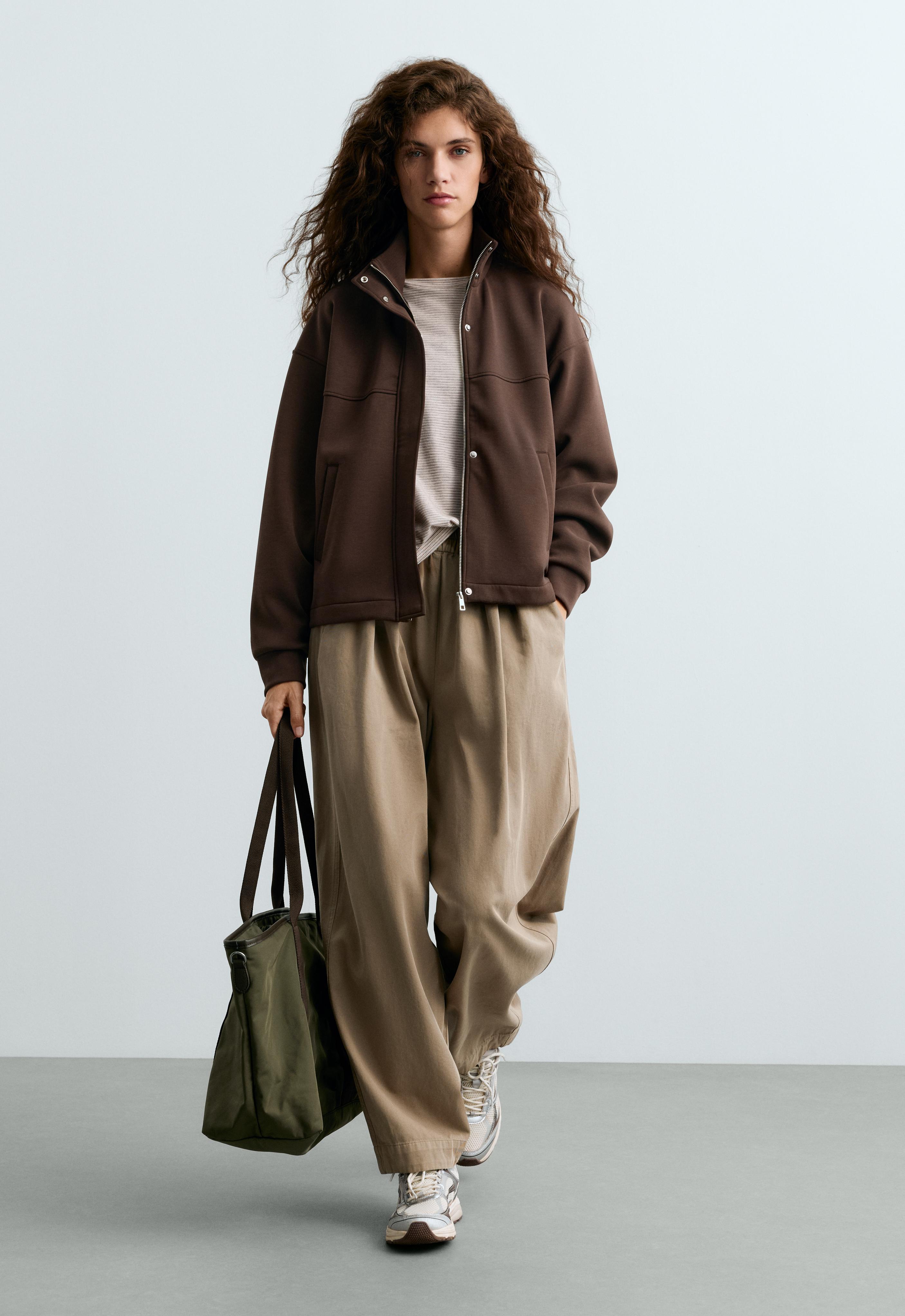 Cropped jacket with modal | OYSHO United States