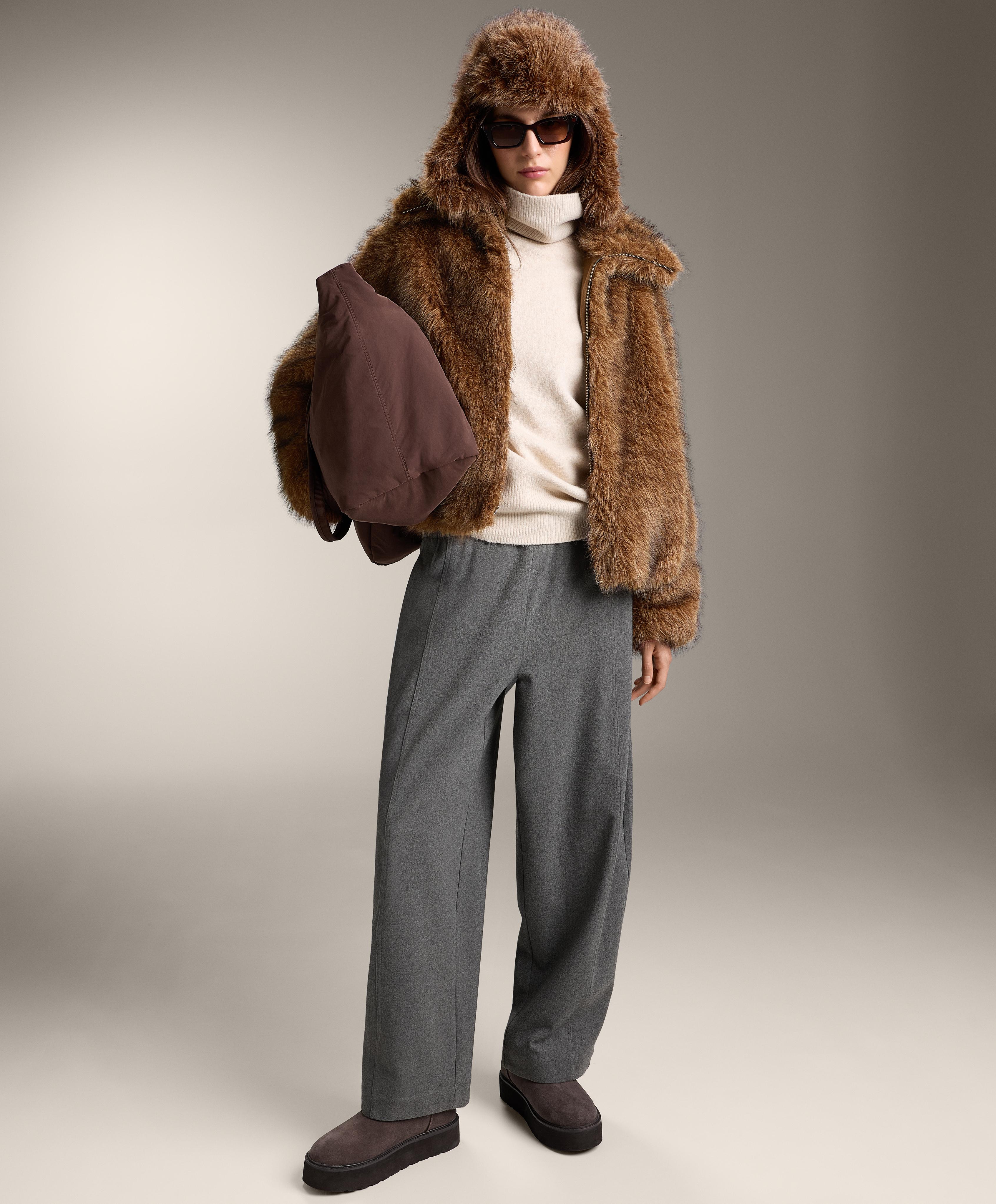 Faux fur jacket — MAHOGANY
