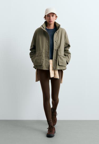 FELLEX® AEROGEL padded canvas jacket — DARK KHAKI 1