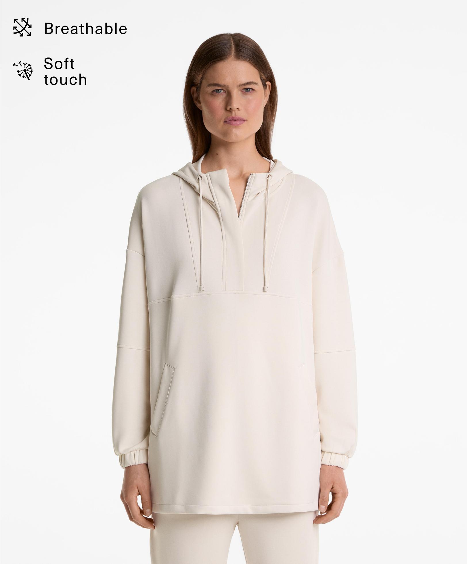 Oversize sweatshirt with modal - Sale