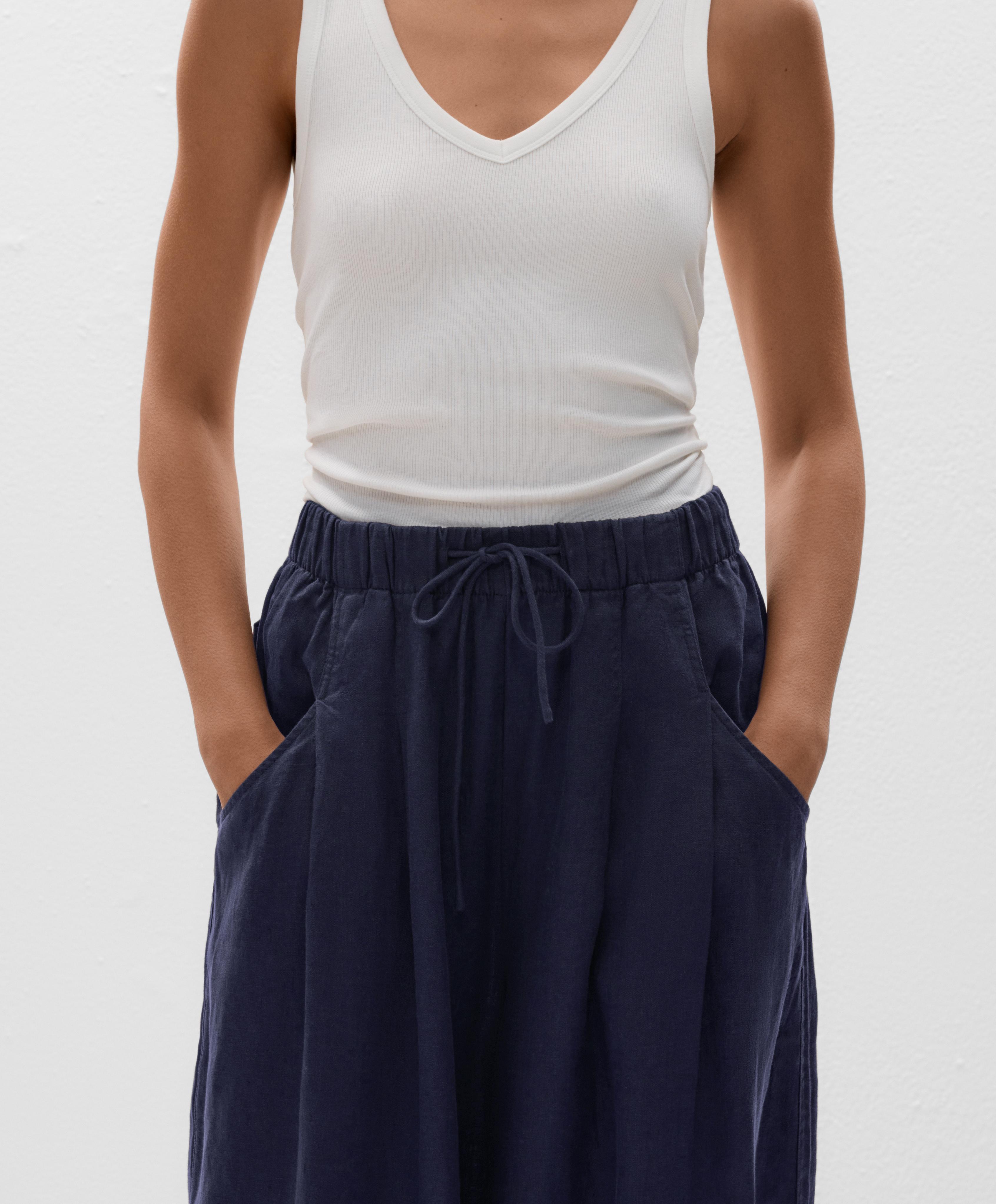 Spodnie balloon 100% len - Wyprzedaż Spodnie balloon 100% len - Wyprzedaż