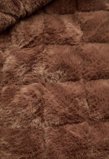 Fellex® aerogel padded jacket with faux-fur-effect lining — DARK BRICK 8