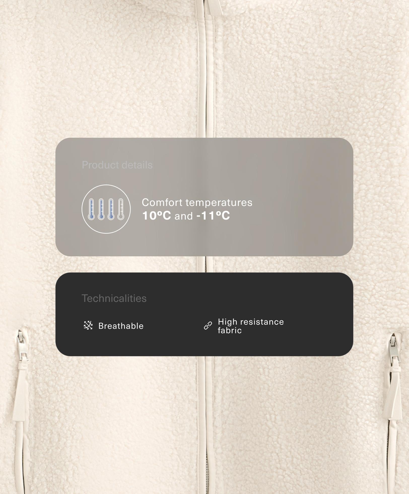 Prevelika visoki struk od janjećeg runa Prevelika visoki struk od janjećeg runa