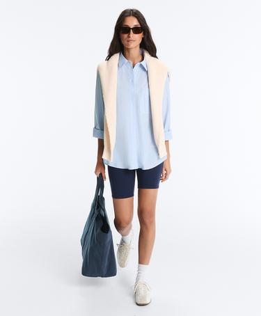 100% cotton long-sleeved shirt — PALE BLUE 6