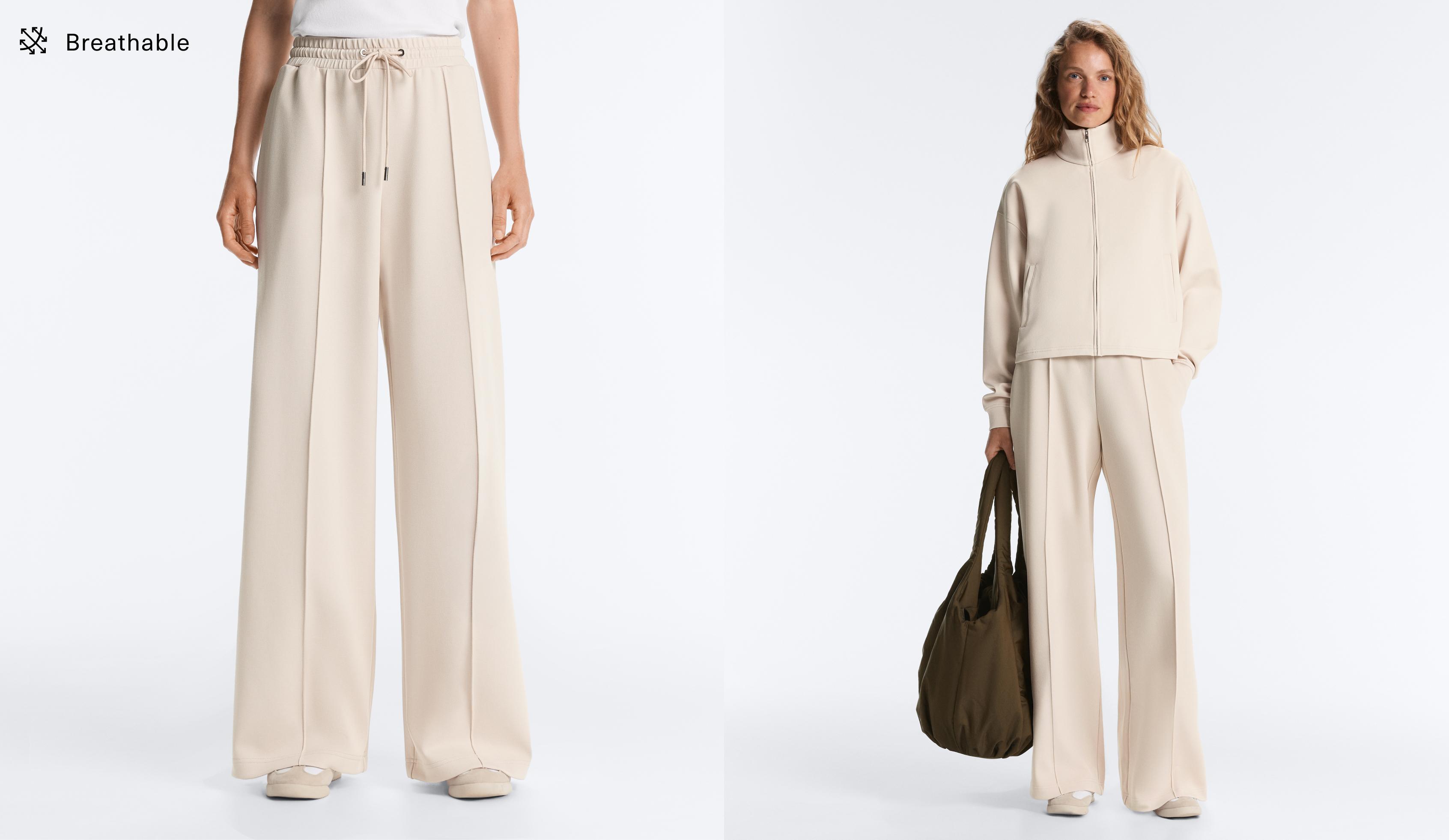 Pantalón recto nervio piqué con algodón