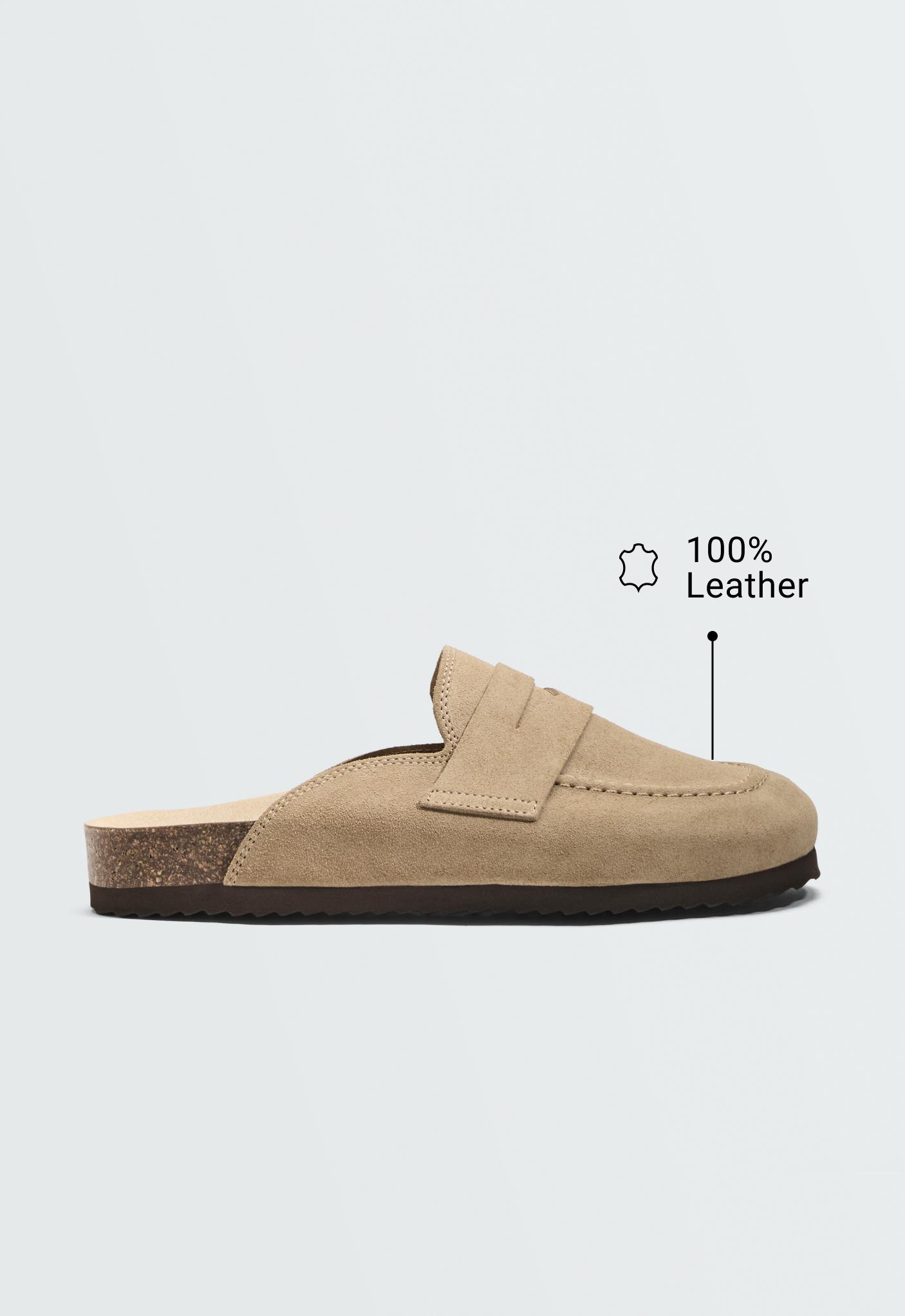 Split-leather mules Split-leather mules