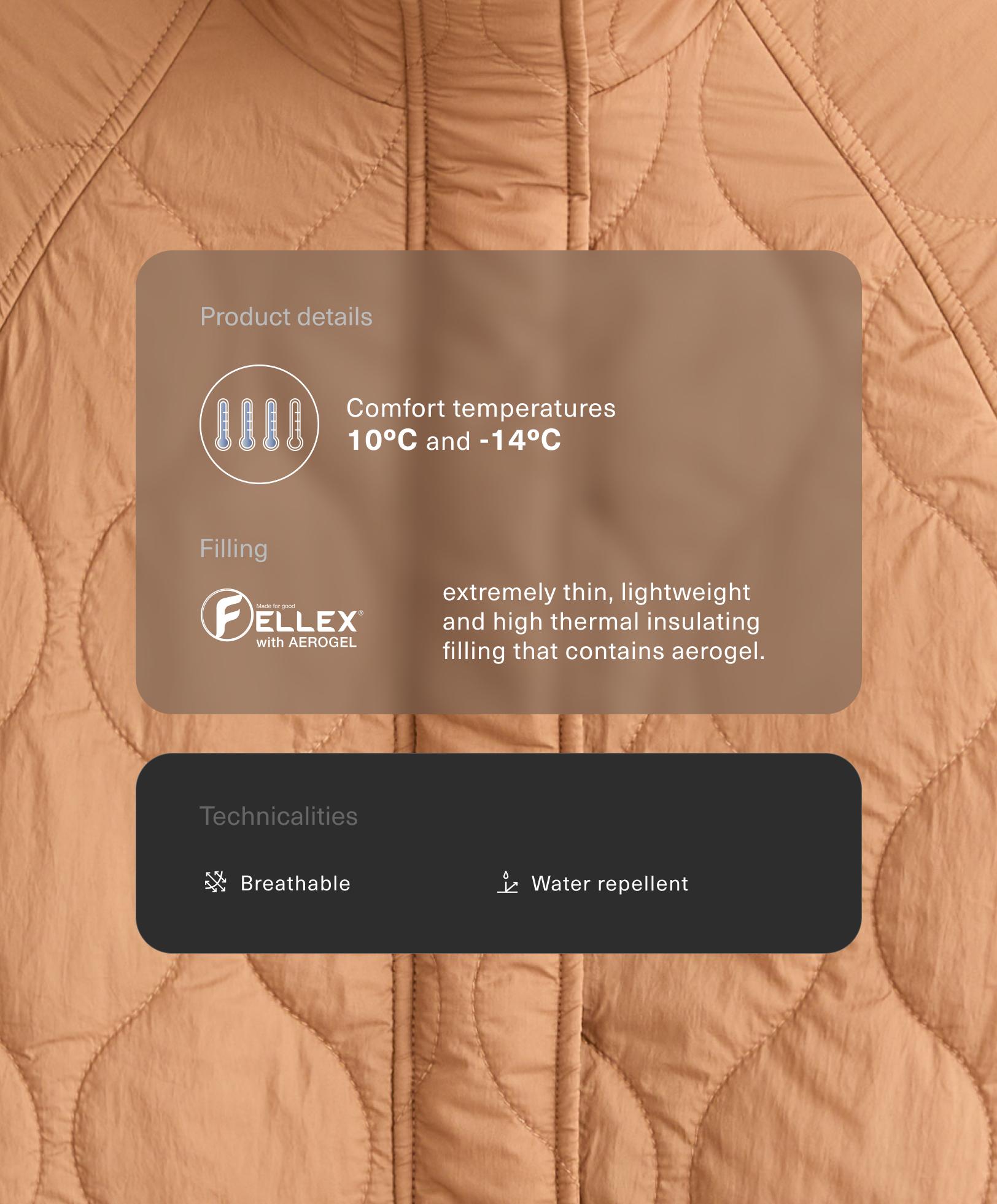 Chaqueta acolchada repelente al agua FELLEX® con AEROGEL Chaqueta acolchada repelente al agua FELLEX® con AEROGEL