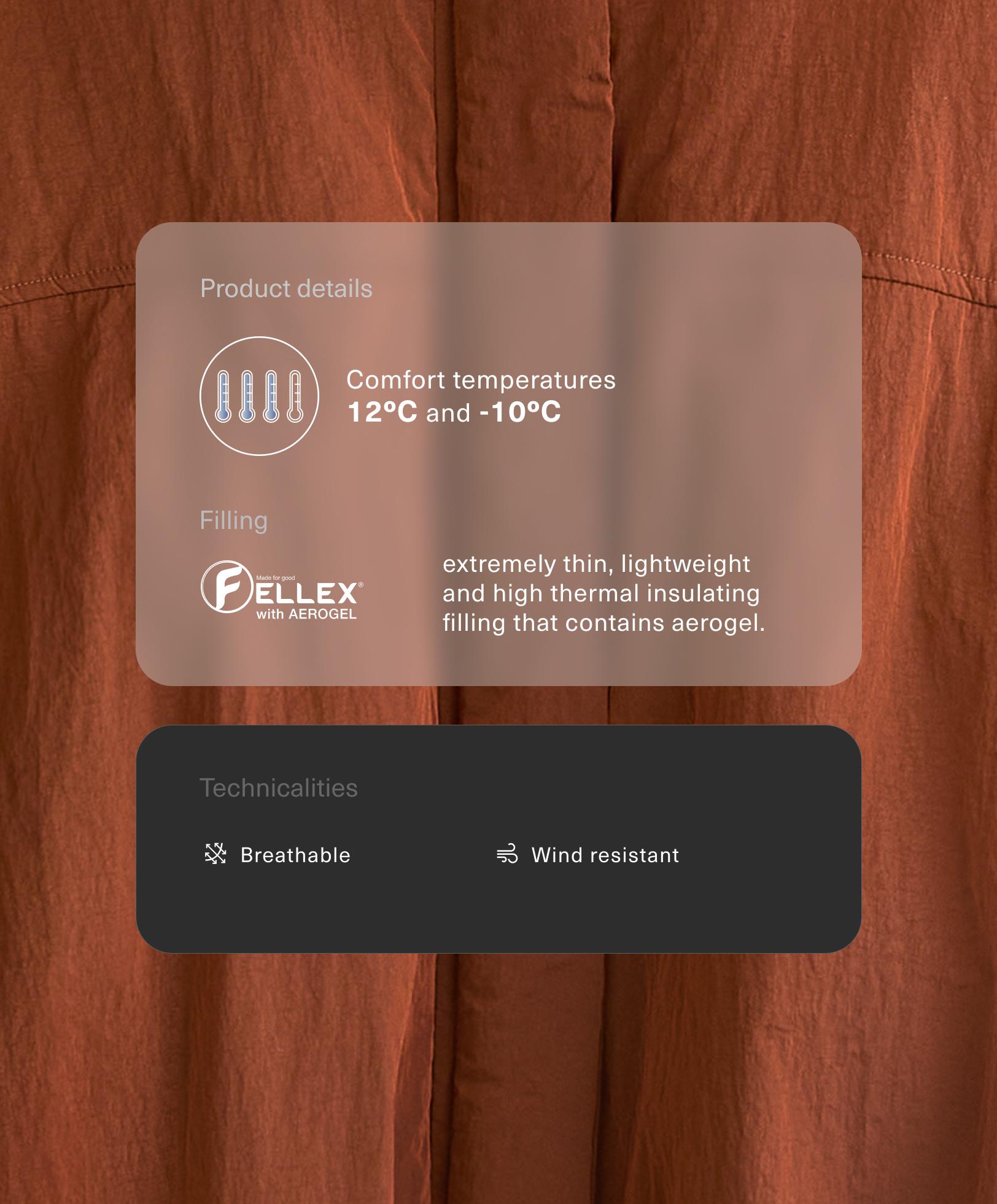 Veste courte matelassée FELLEX® AEROGEL