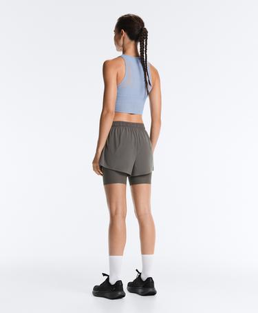 Sheer compressive tank top — MID GREY-BLUE 8