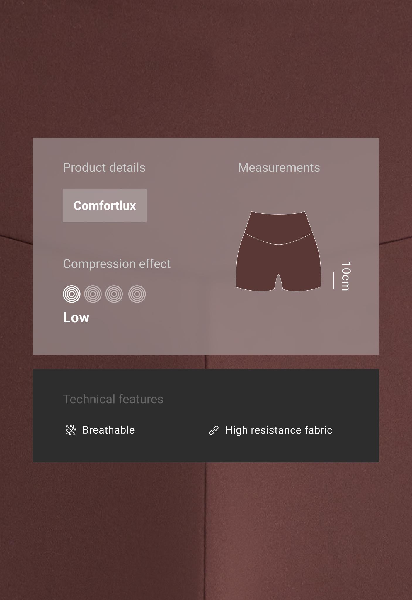 10 cm Comfortlux yüksek belli hot pant