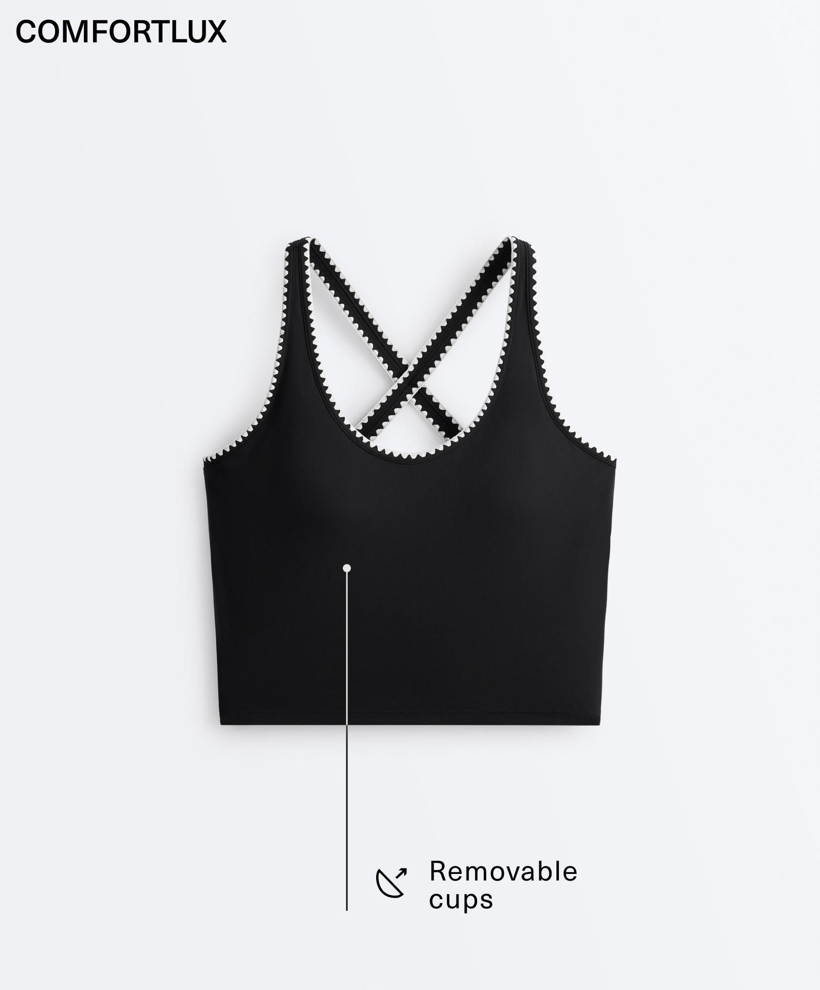 Comfortlux contrast stitch tank top Comfortlux contrast stitch tank top
