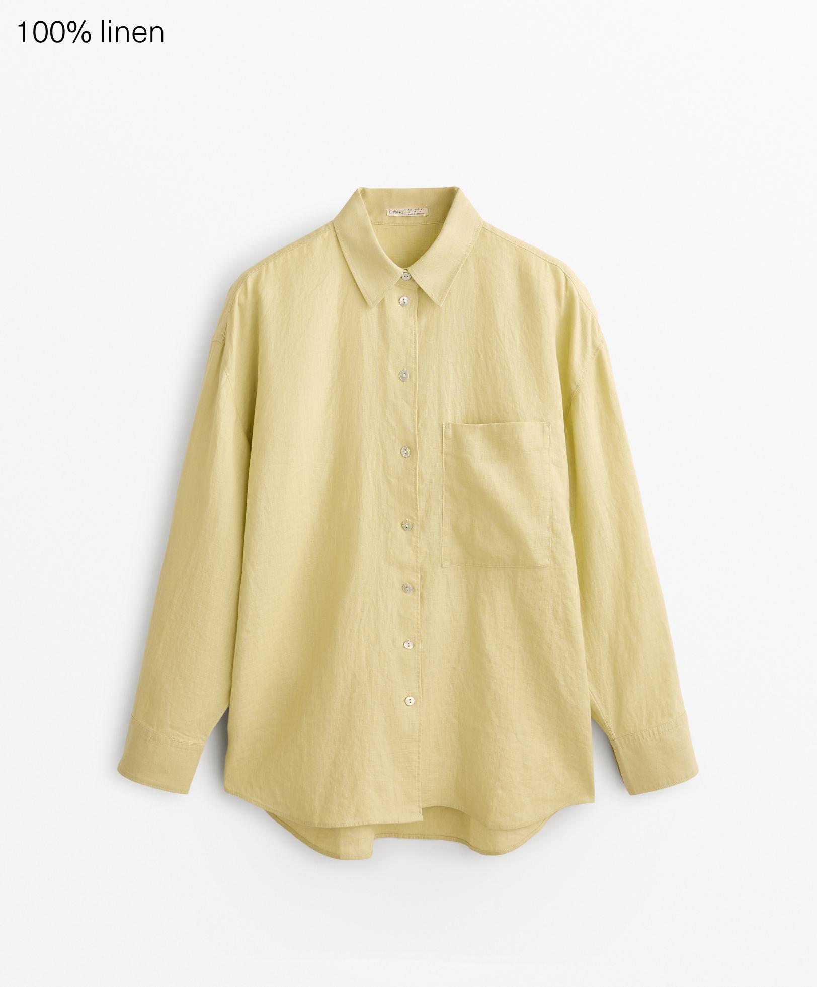 Camisa relaxed 100% lino
