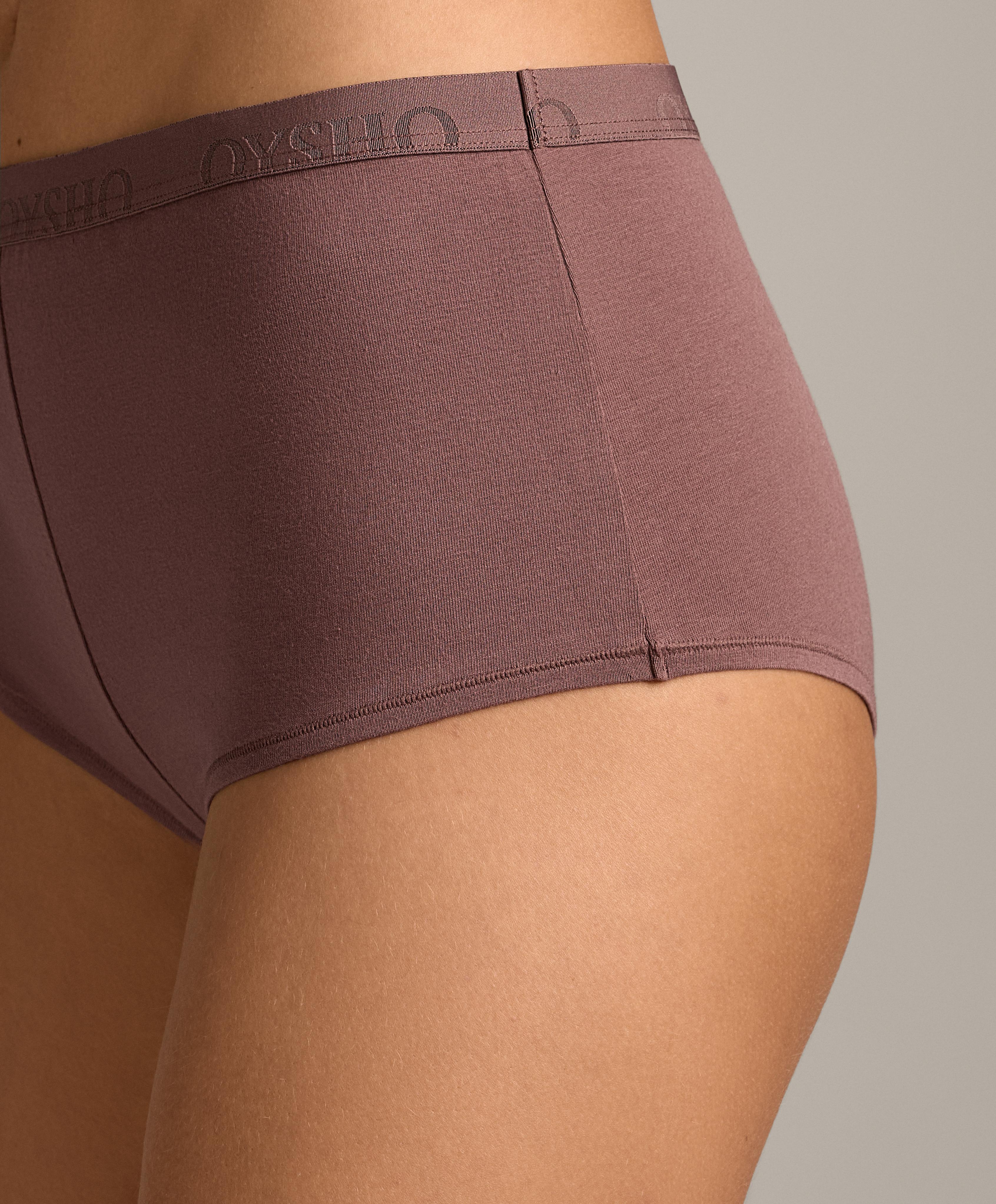 2 سراويل داخلية شورتي من القطن الممزوج بشعار