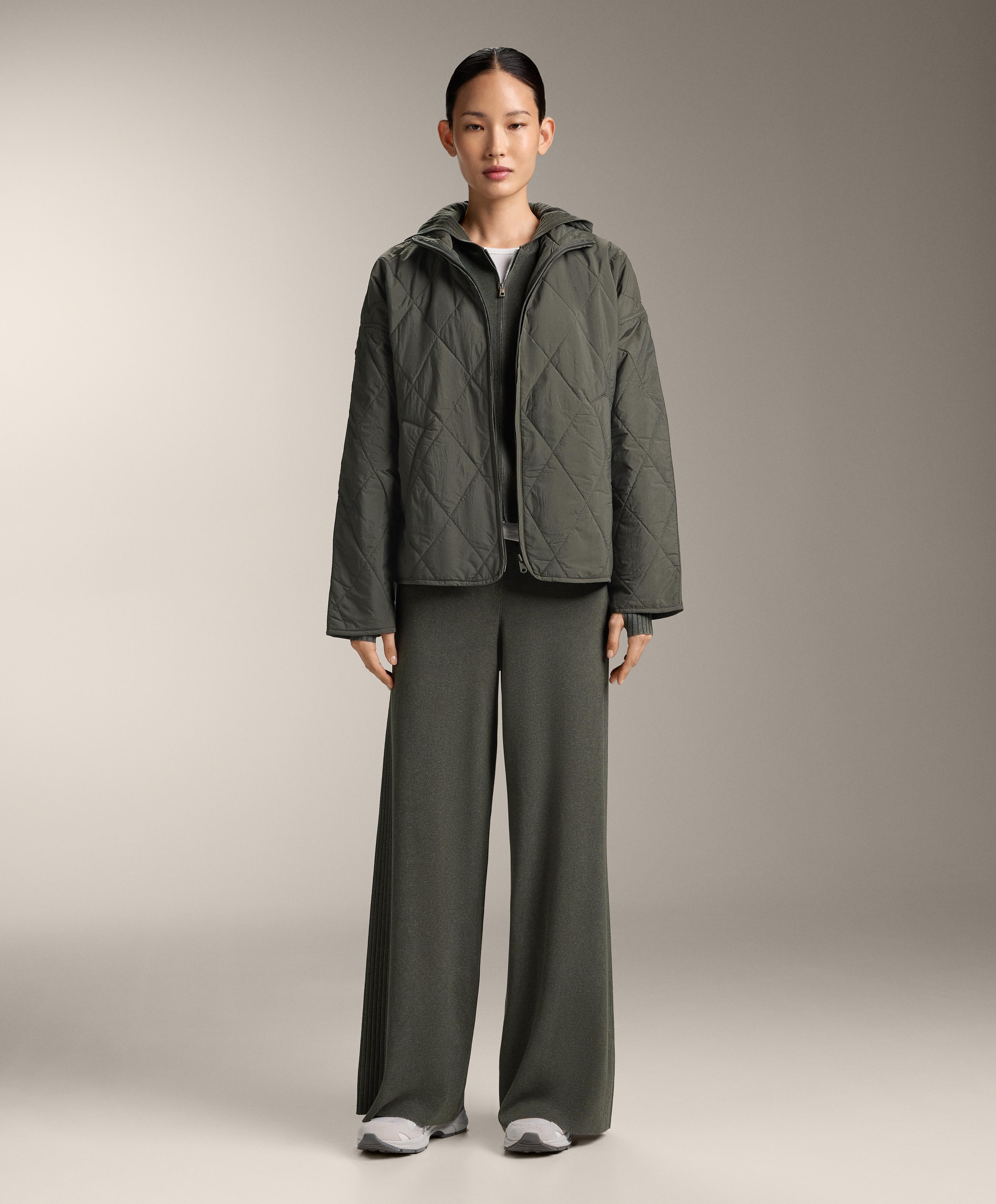 Slim Fit knit jacket with hood