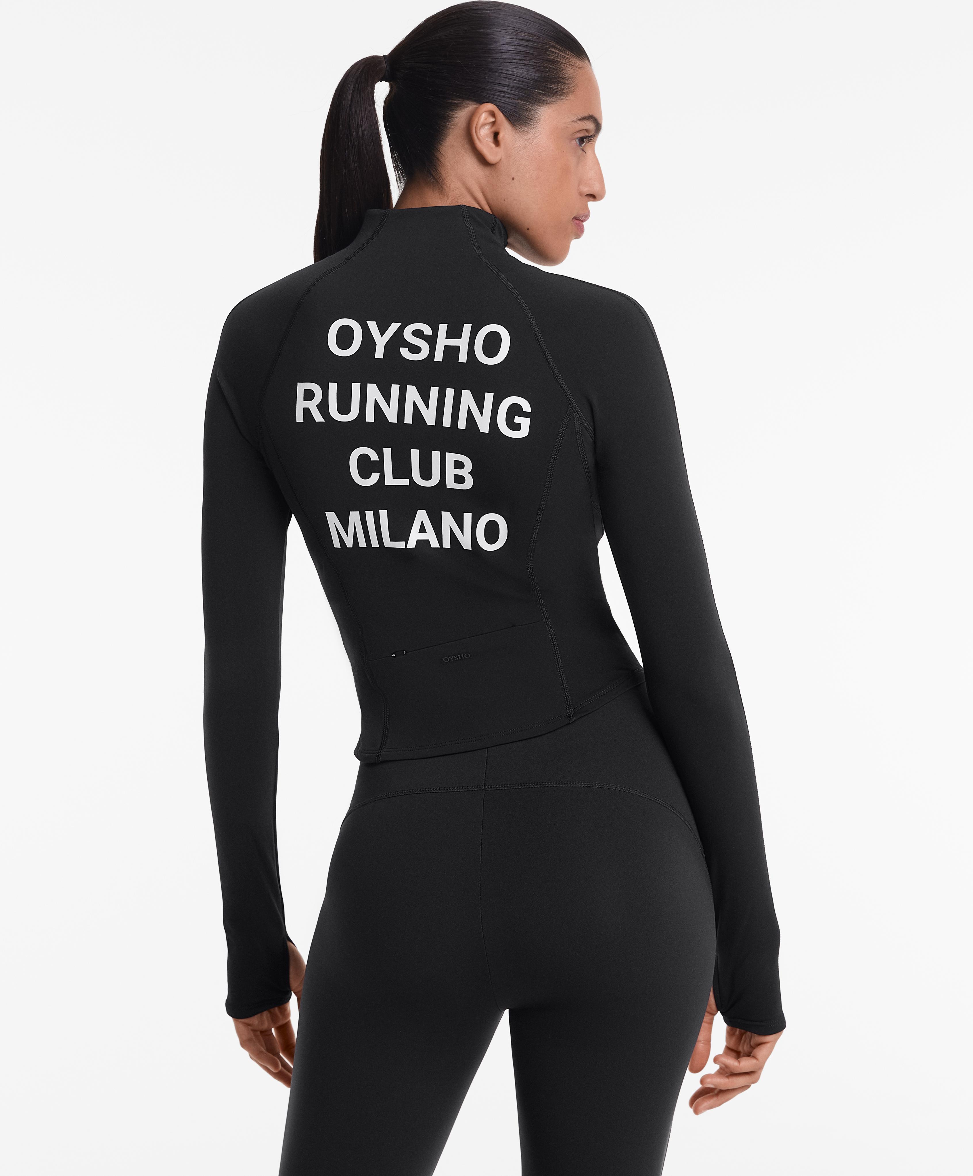 Veste technique light warm à coutures Oysho Running Club Milano