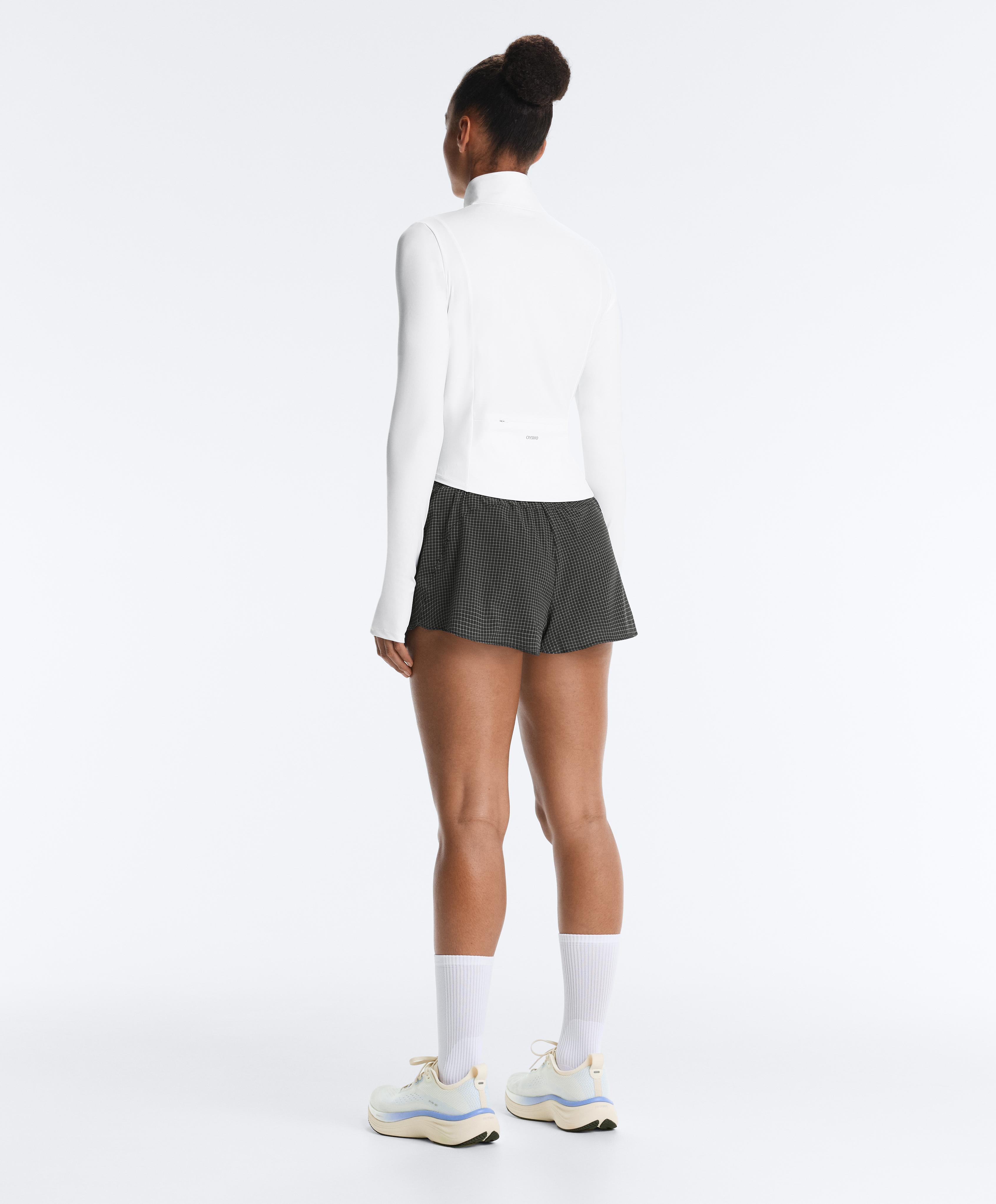 Short Light Touch technical jacket — WHITE 