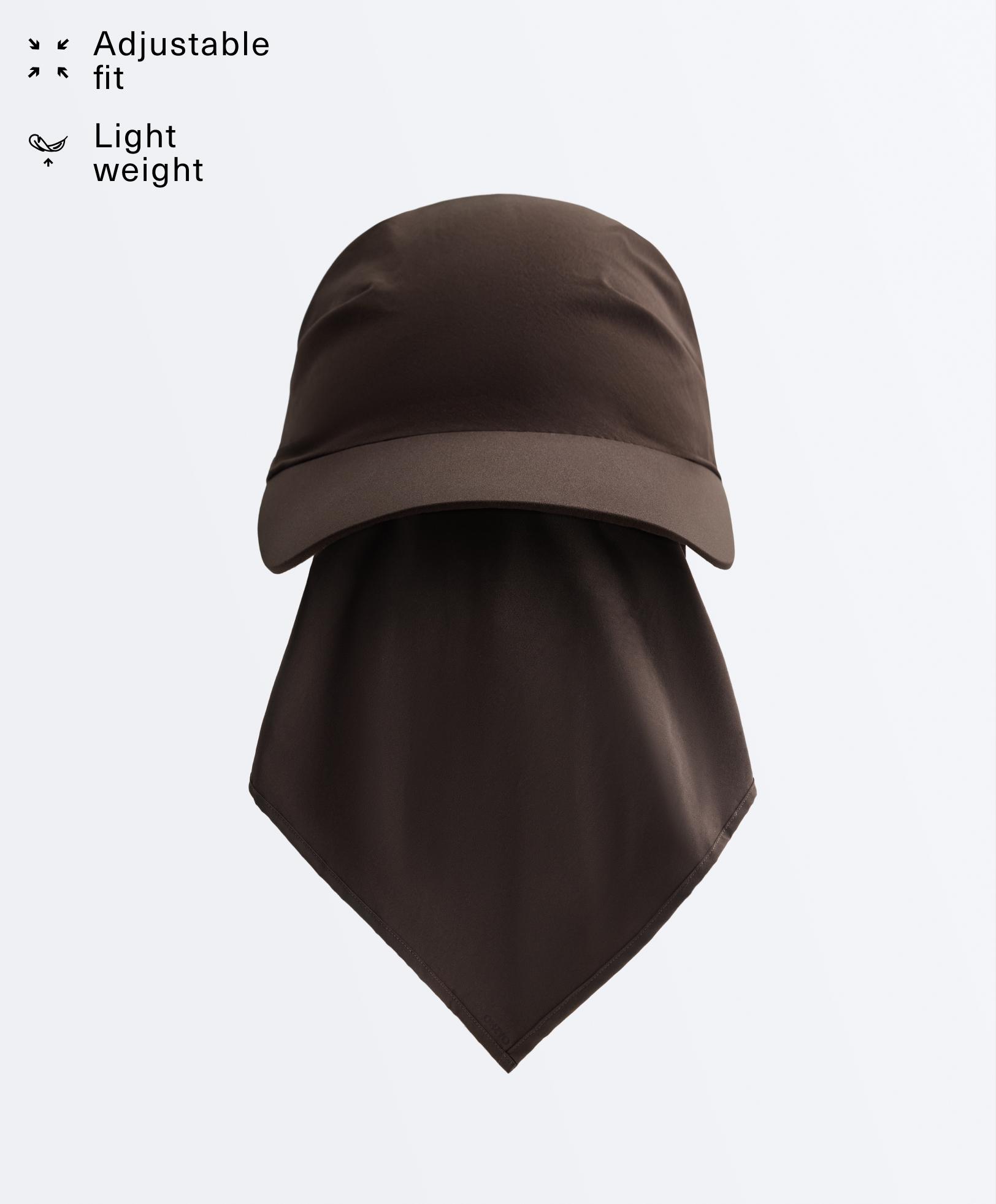 Lightweight knotted visor — BROWN