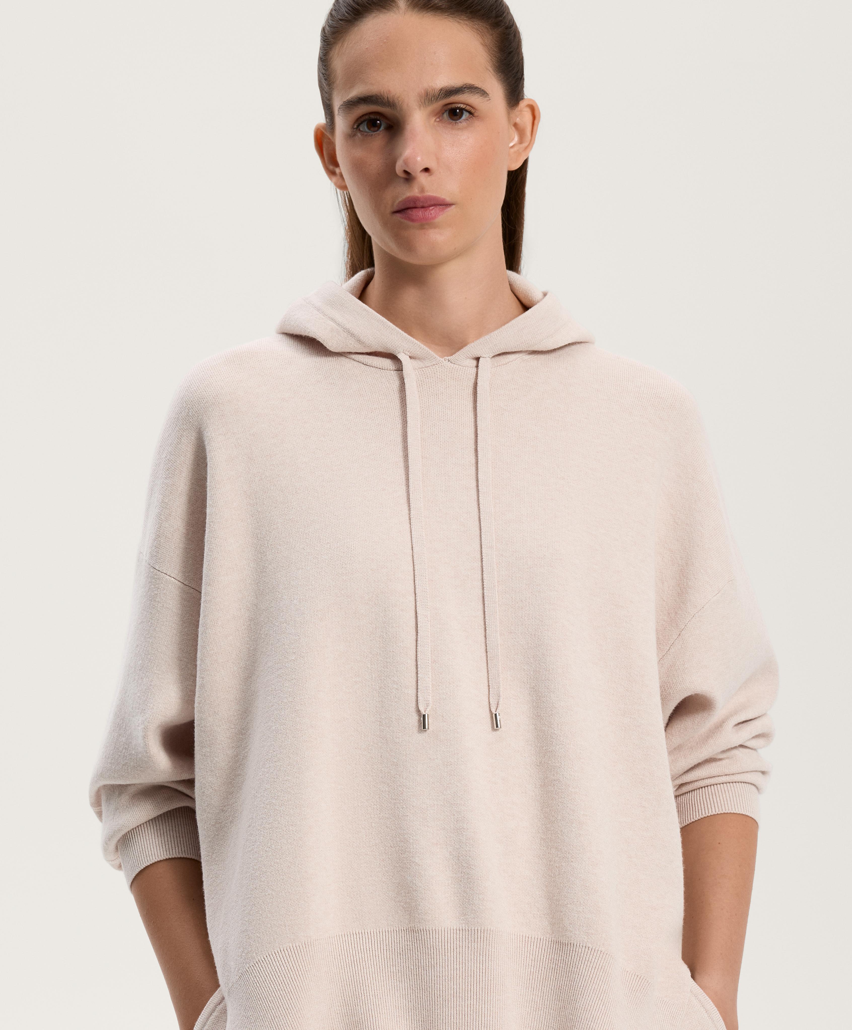 Langer Strick-Kapuzenpullover - Sale Langer Strick-Kapuzenpullover - Sale