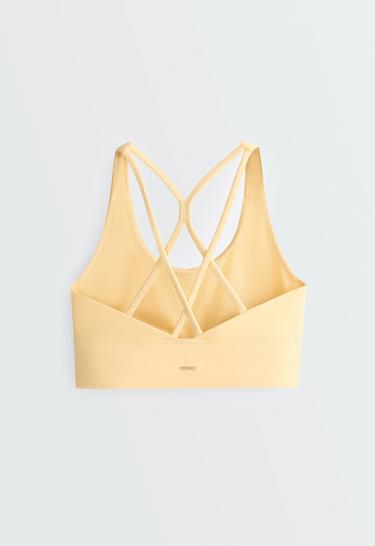 Medium support Comfortlux sports bra with cup — PALE YELLOW 10