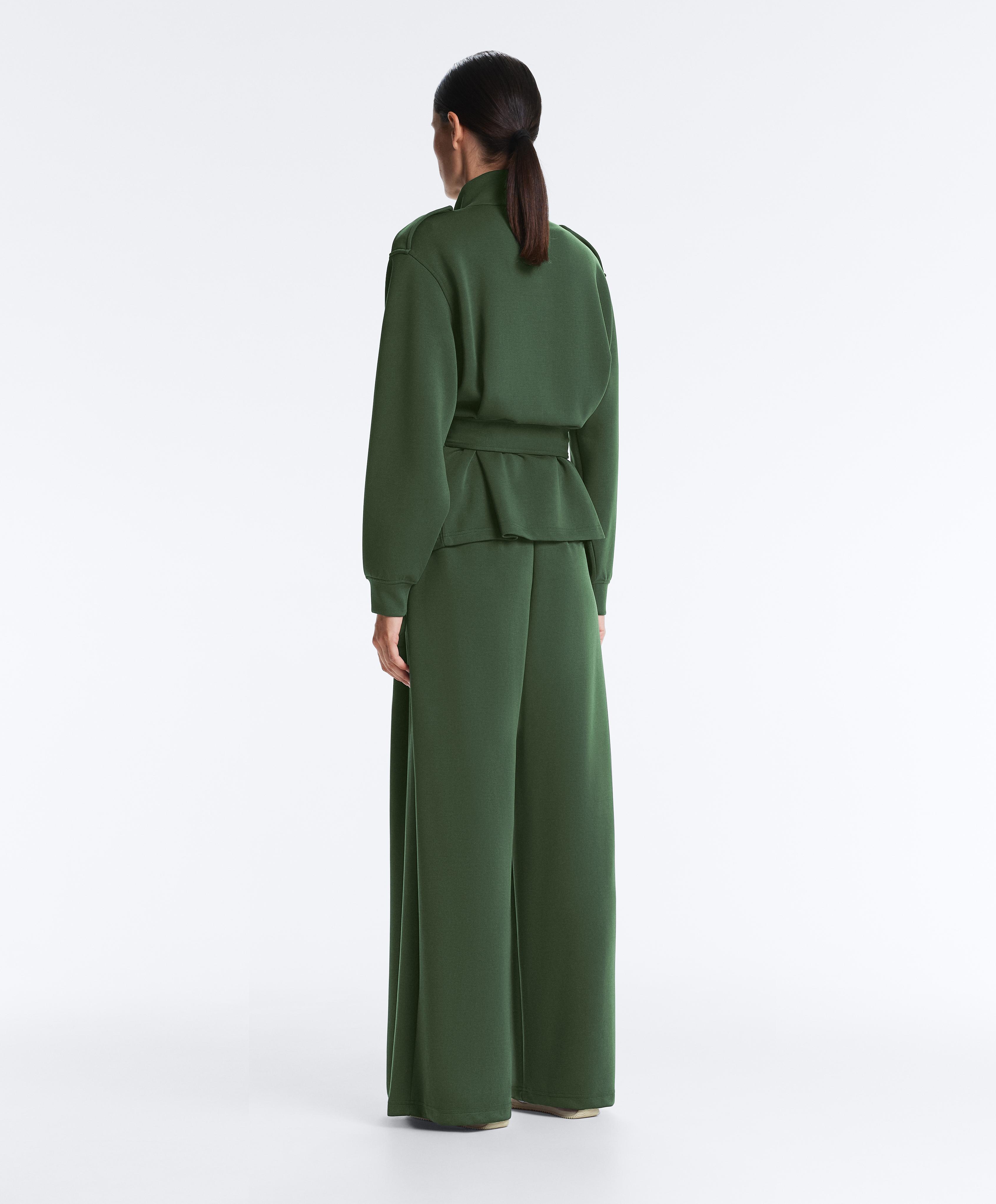 Tweill utility jacket with belt — GREEN