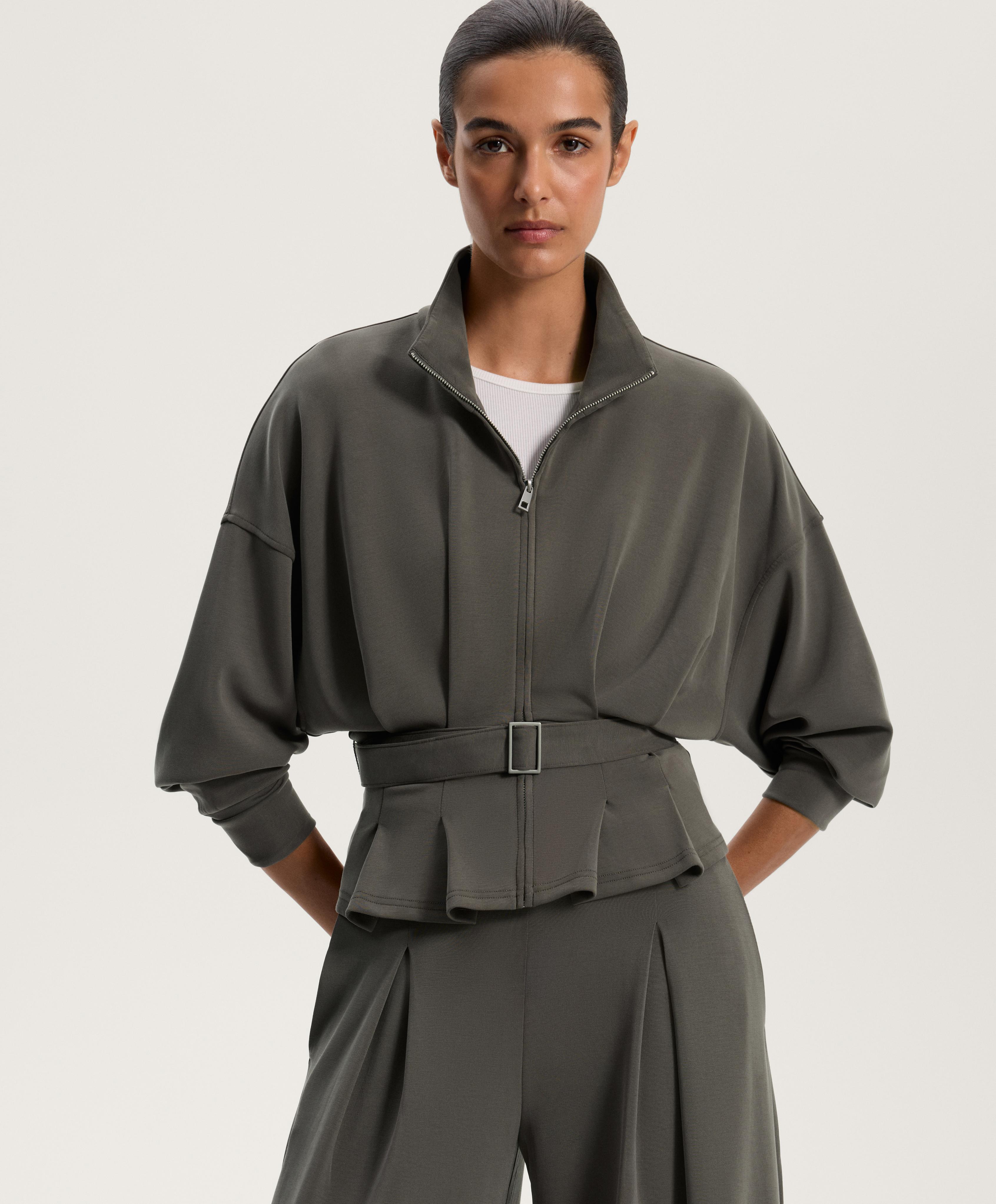 Soft-touch modal belted jacket - Sale