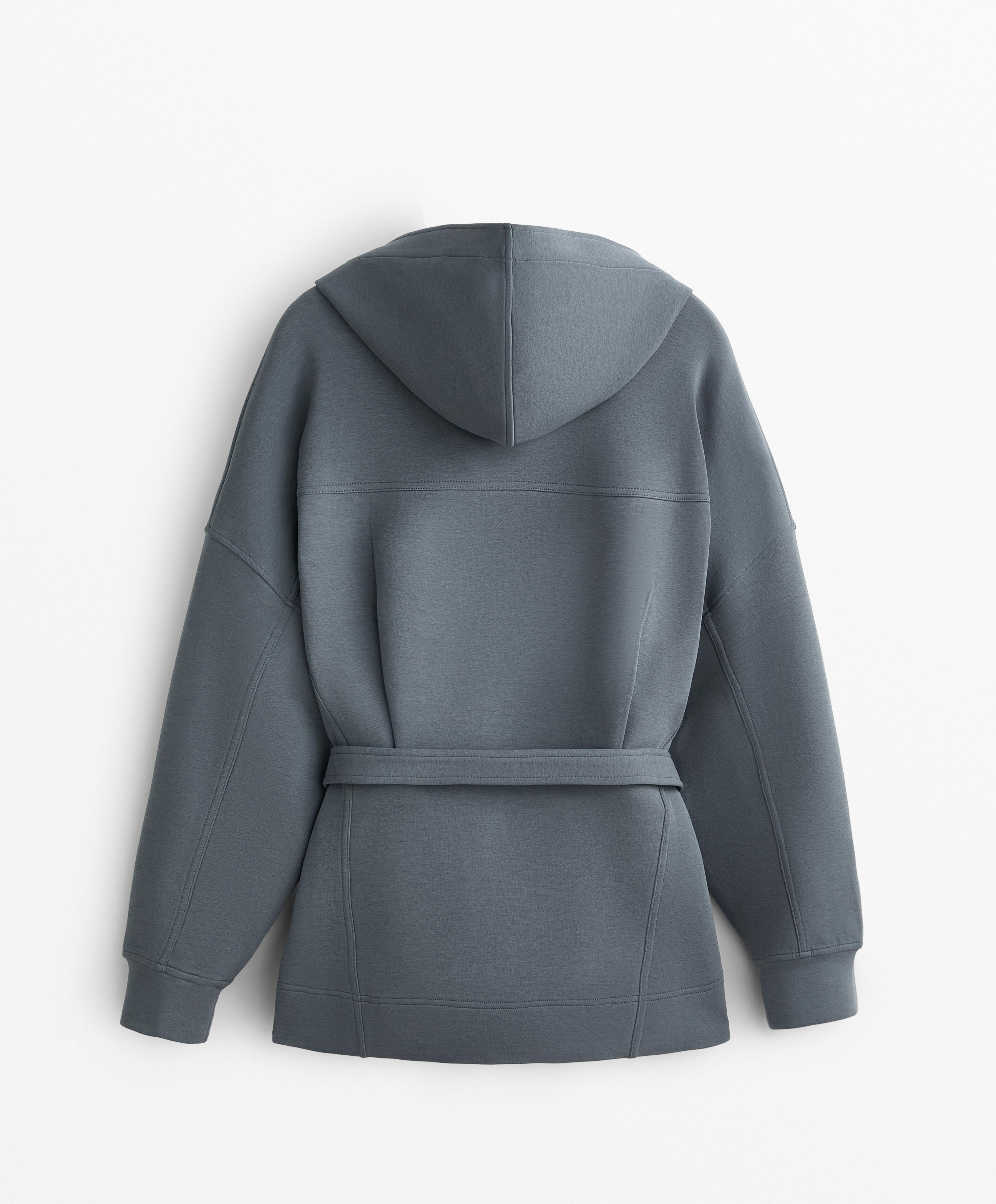 Veste ceinture en coton mélangé Veste ceinture en coton mélangé