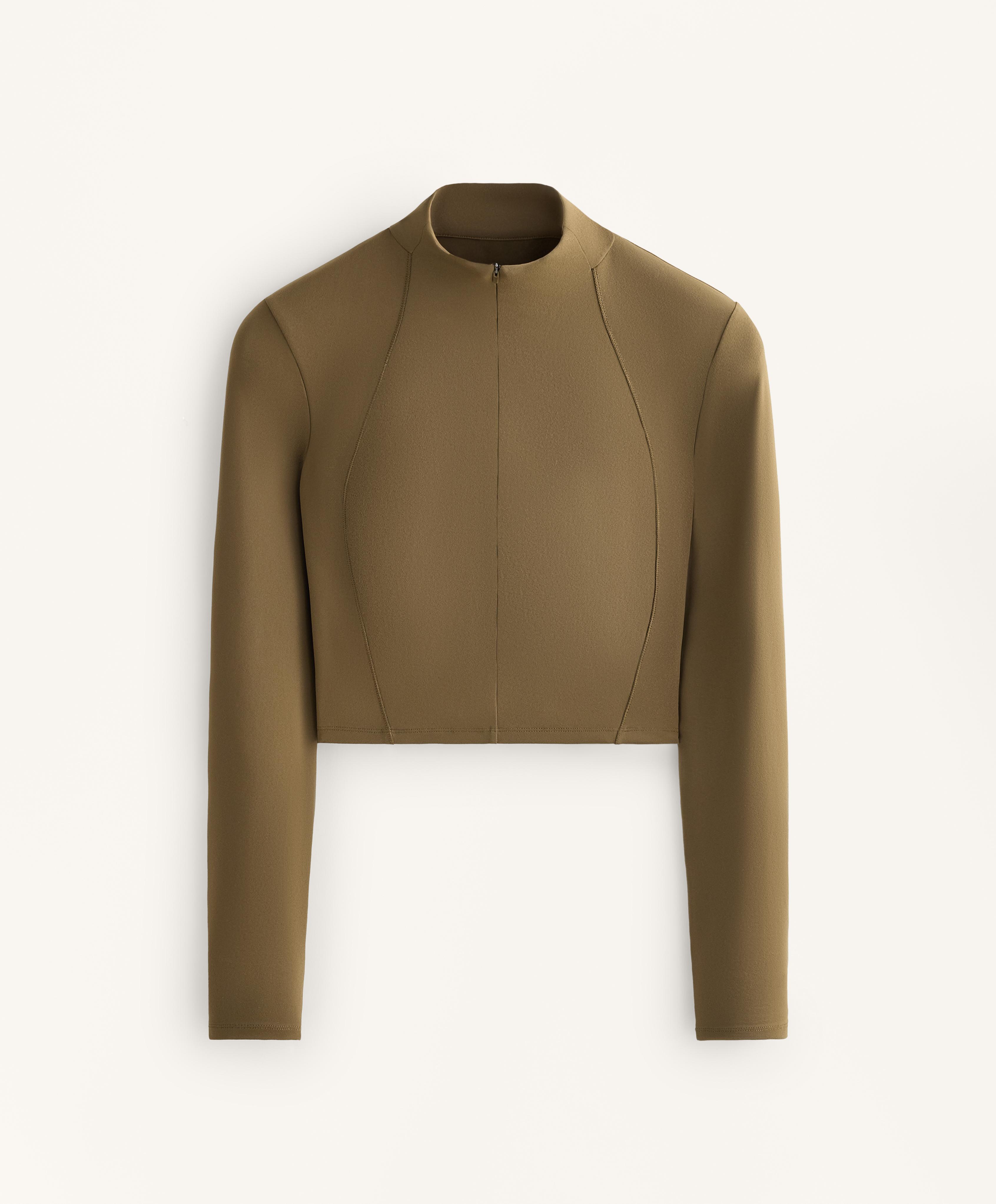 Evermove long sleeve tank top — OLIVE GREEN
