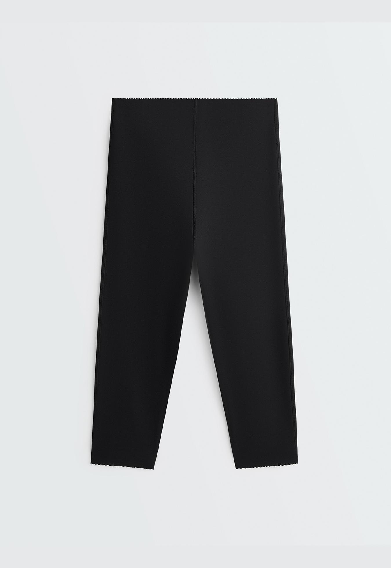 Extra Compressive core control 40cm knee-length leggings — BLACK