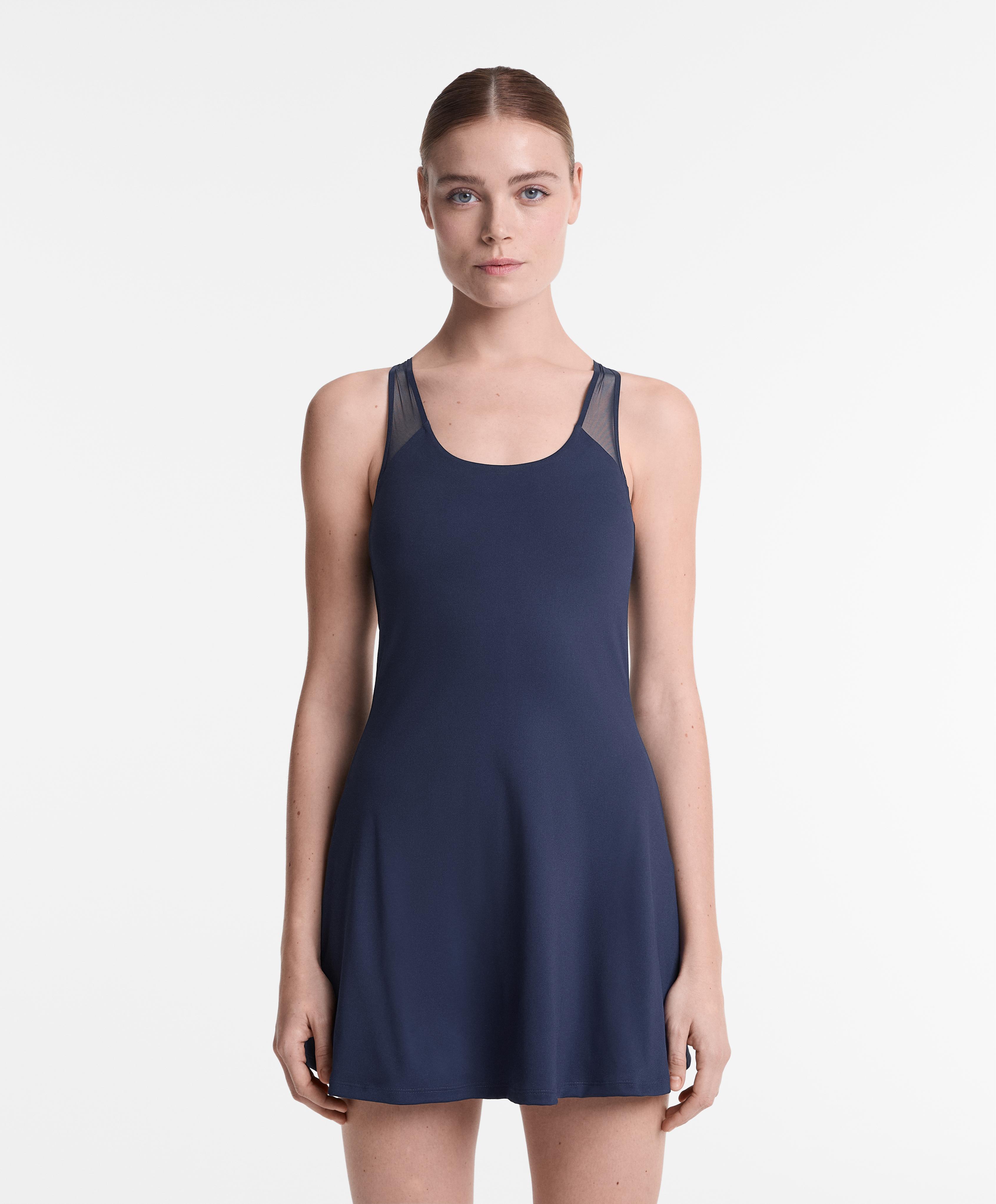 Short strappy mesh comfortlux dress