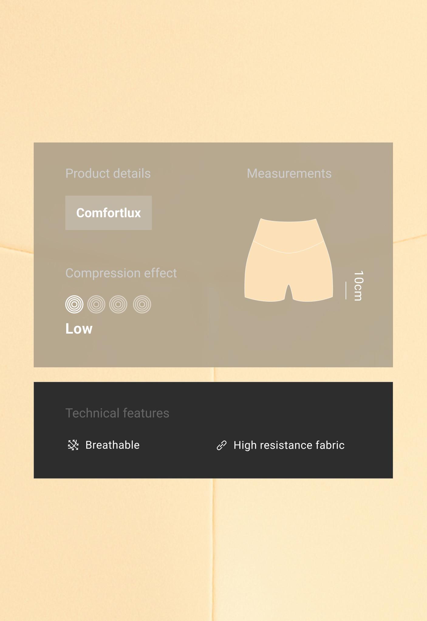 Comfortlux high-waisted 10cm hot pants - Sale