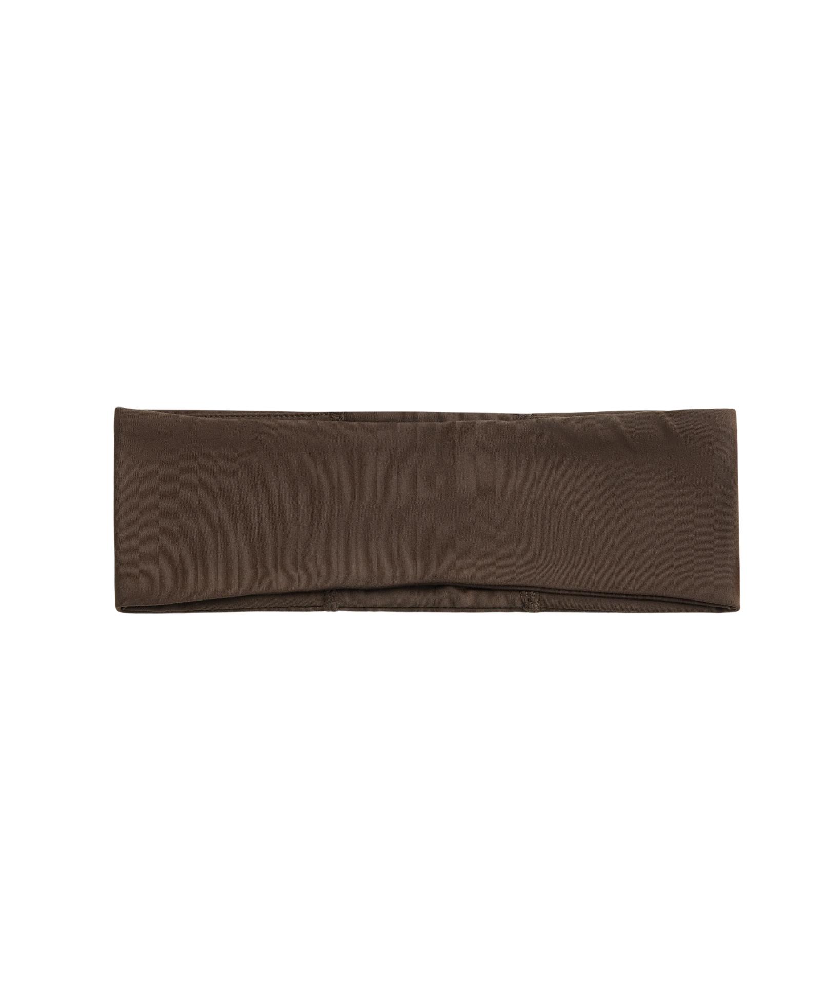 7cm reflective adjustable sports headband — DARK BROWN