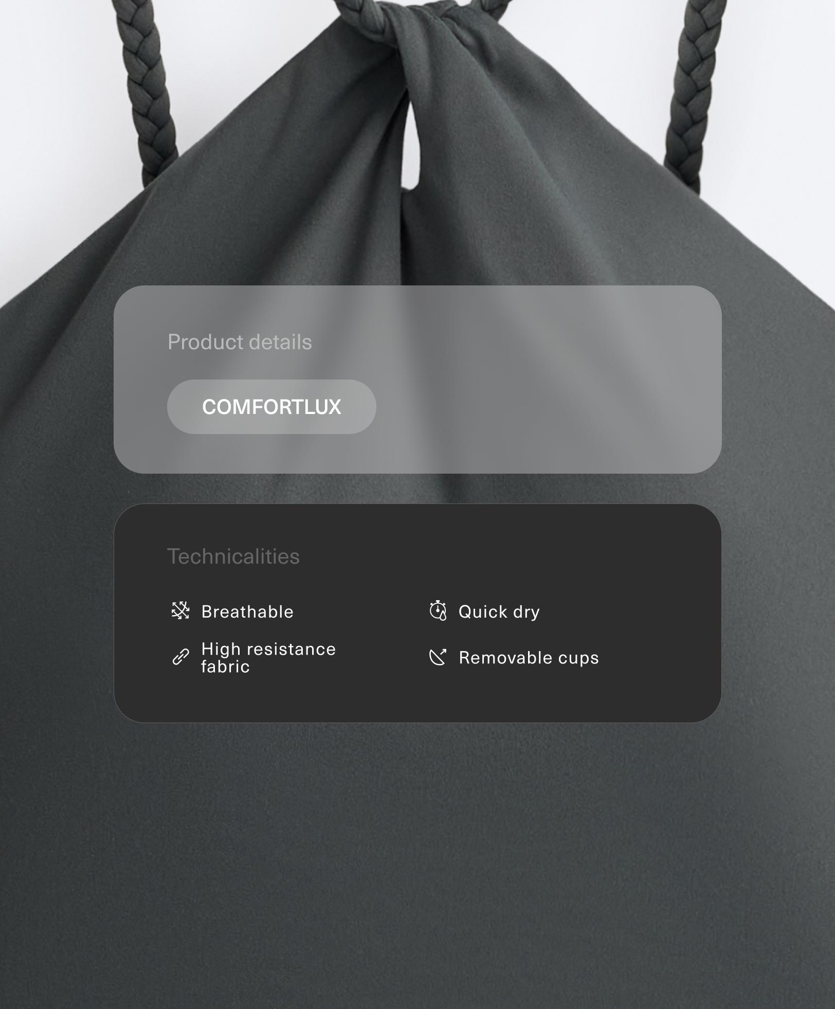 تانك توب Comfortlux هالتر مضفر تانك توب Comfortlux هالتر مضفر