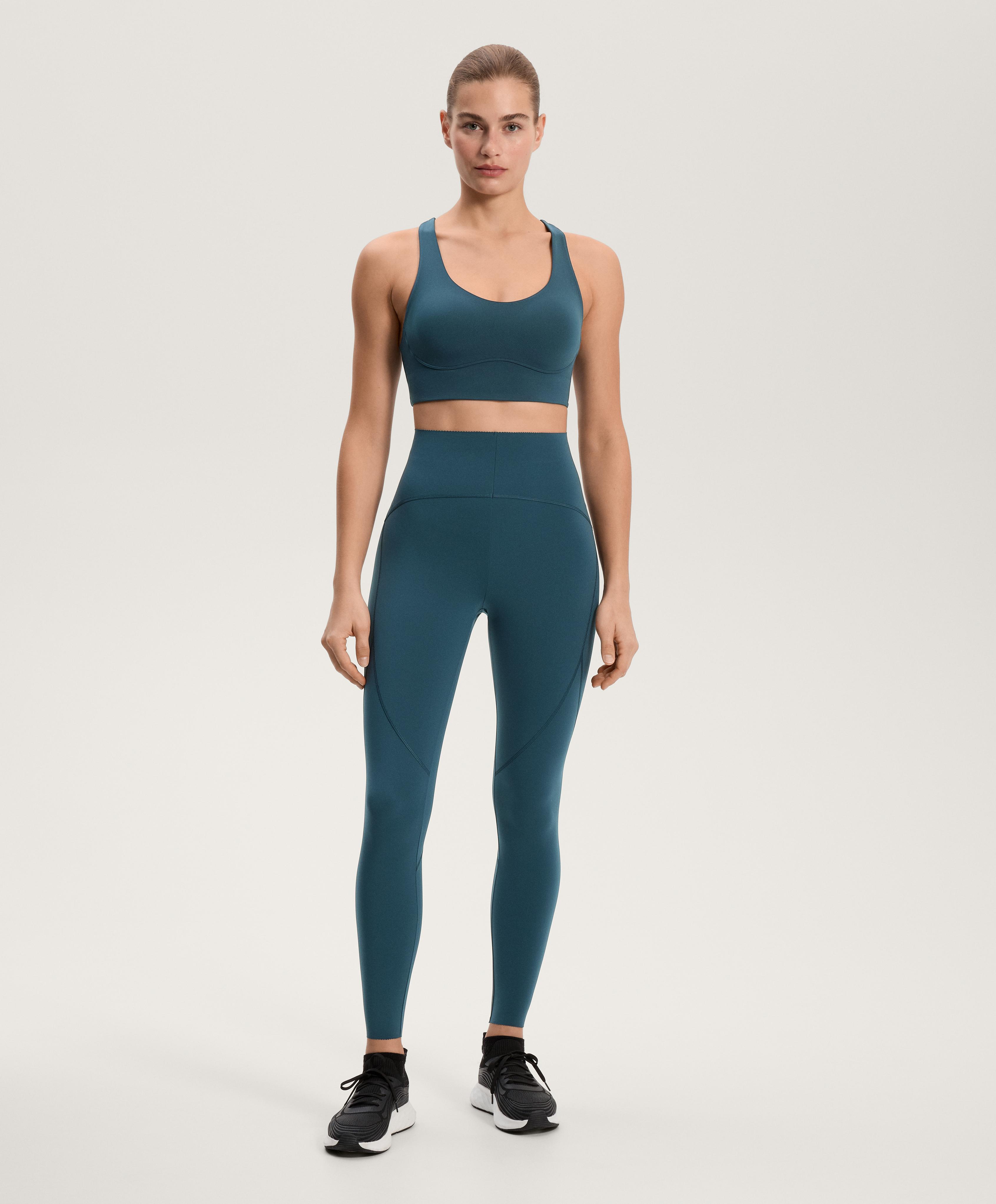 Compressive medium-support bra with cups Compressive medium-support bra with cups