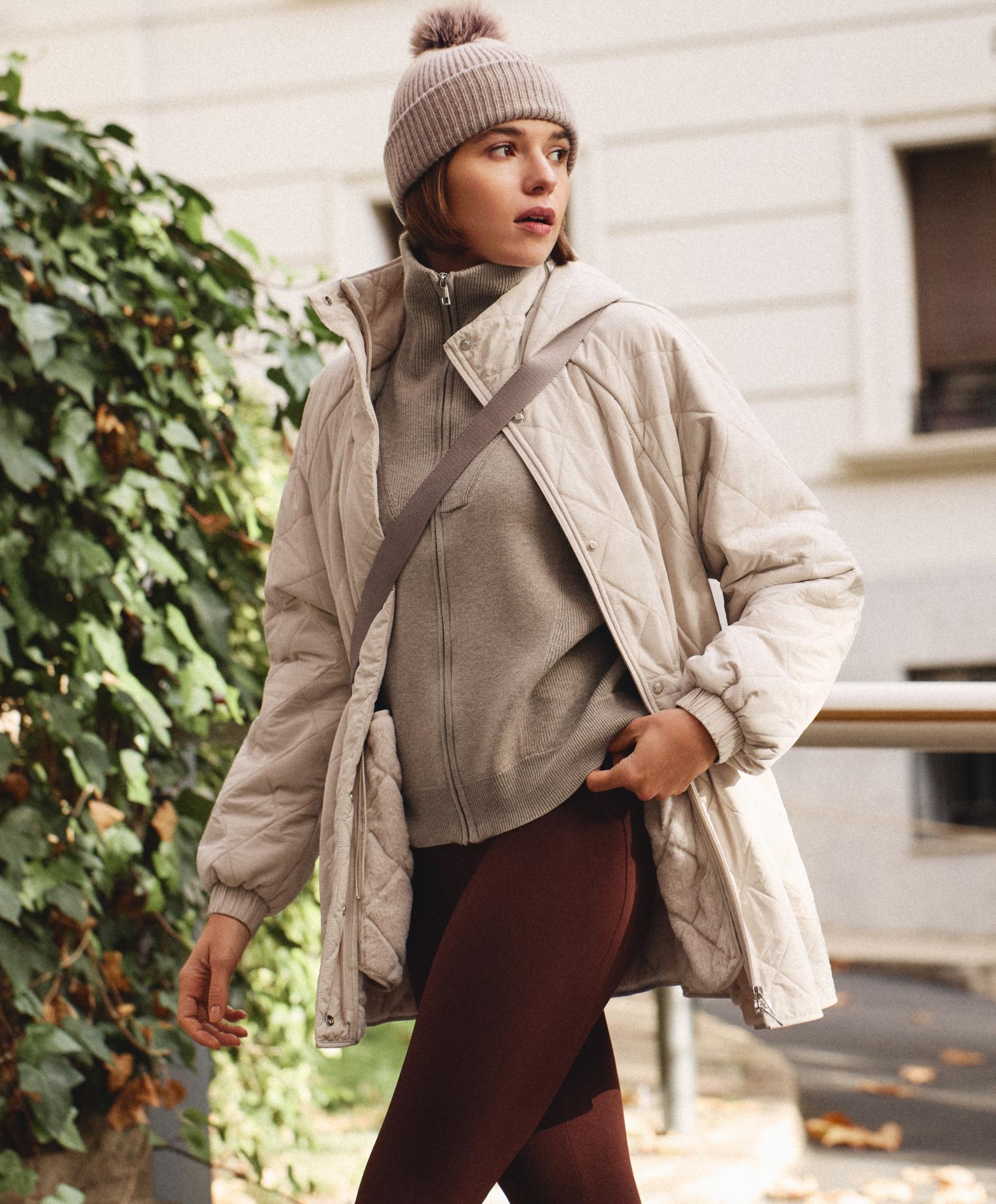 FELLEX® AEROGEL long padded jacket — PALE MINK