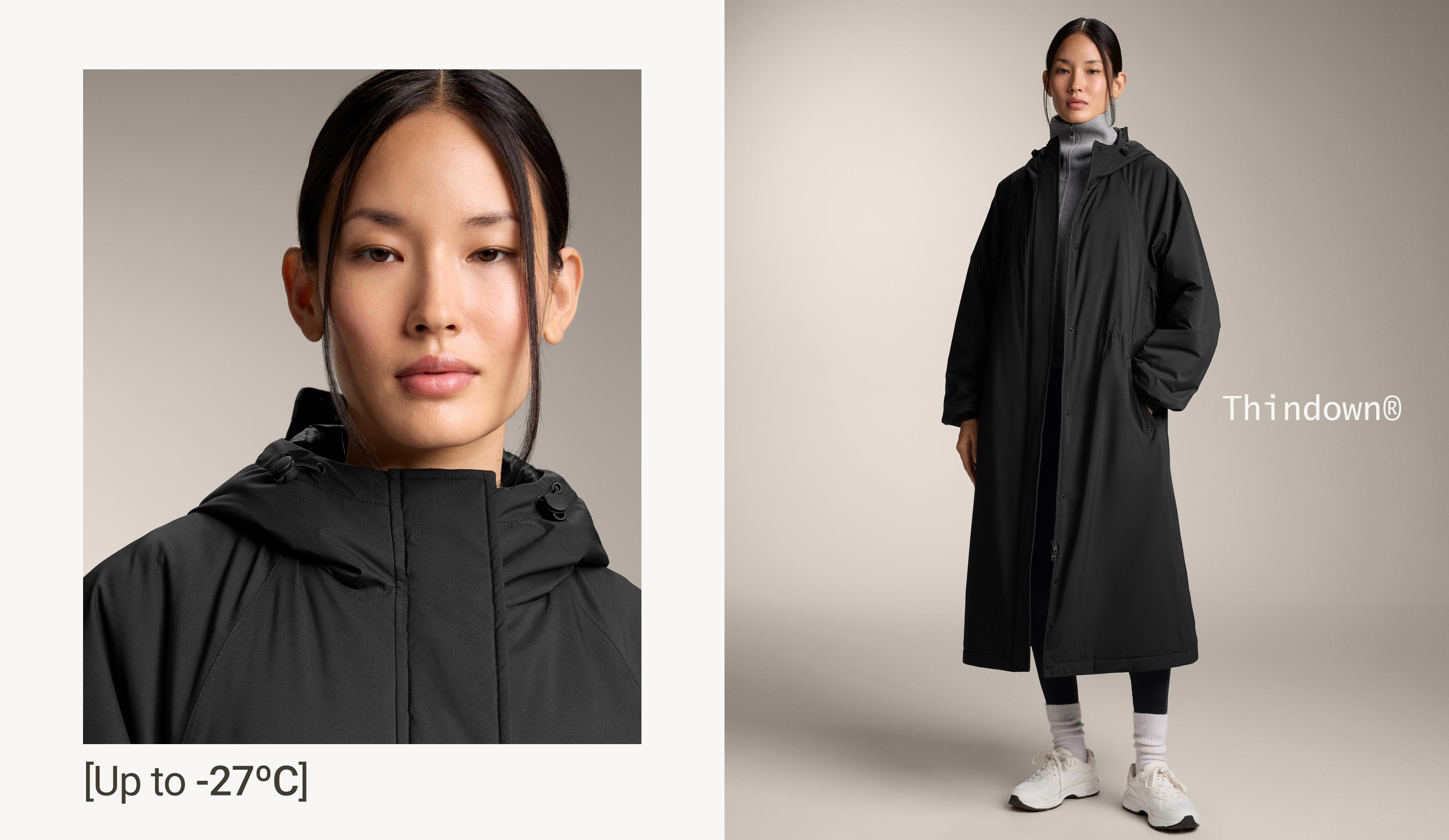 10k ThindownTM waterproof extra-light long padded jacket