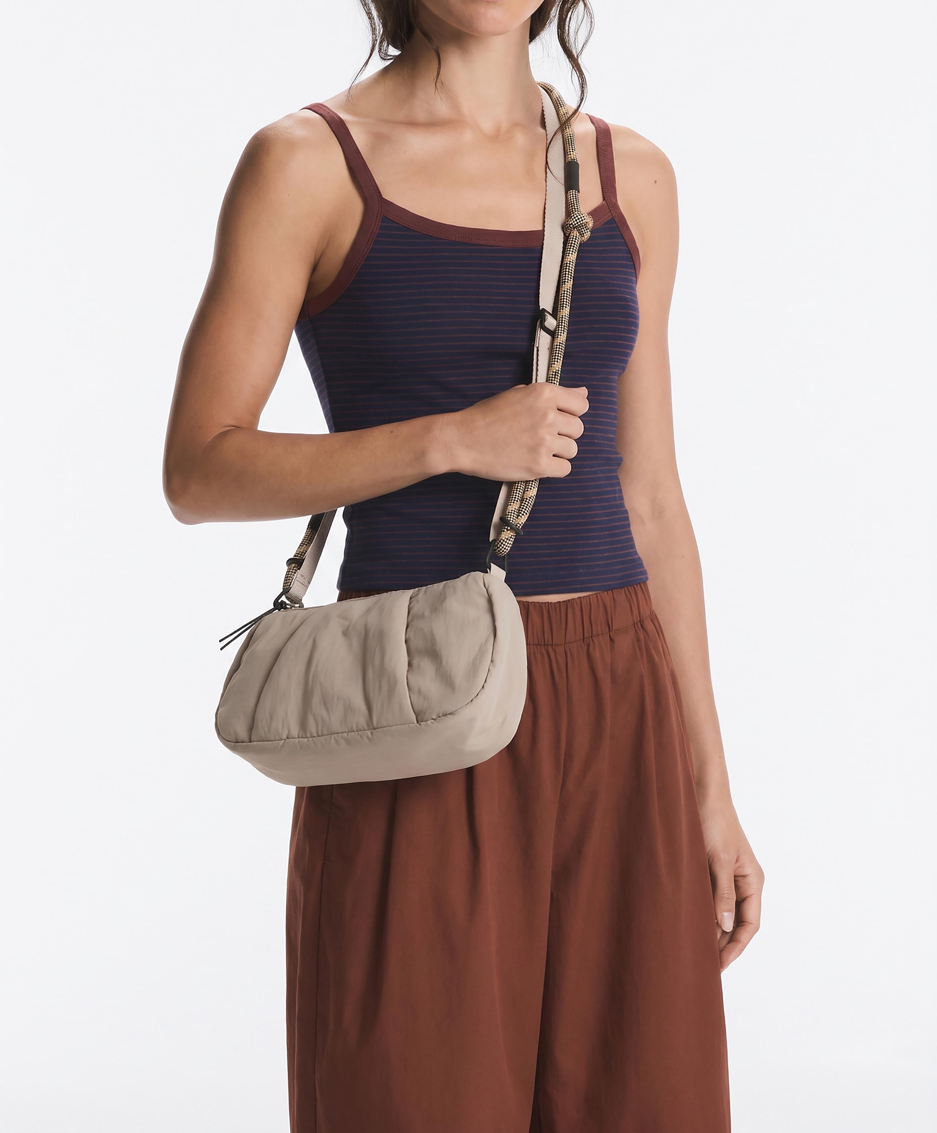 Padded crossbody bag — ECRU