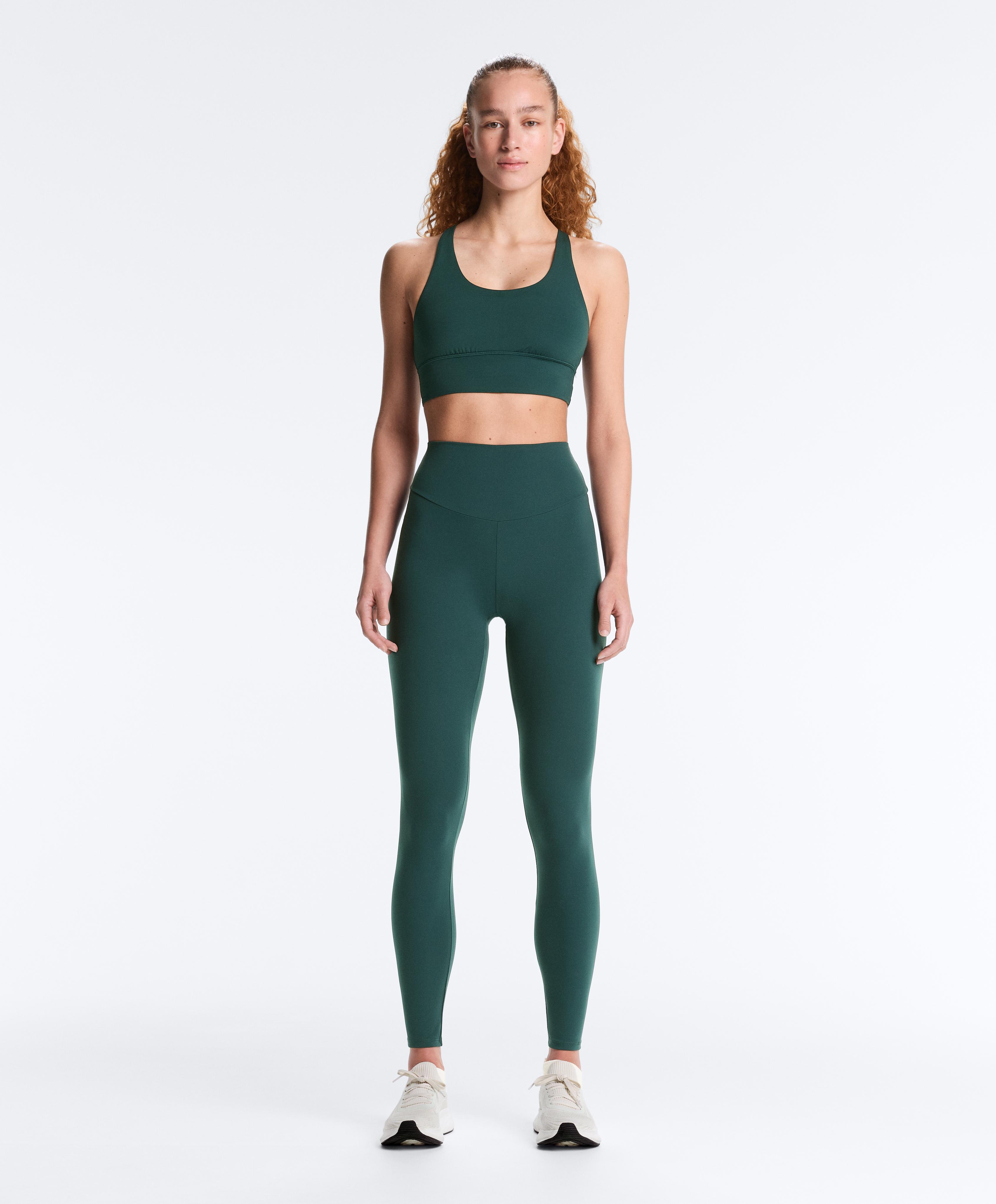 Comfortlux high-waisted ankle-length leggings — BOTTLE