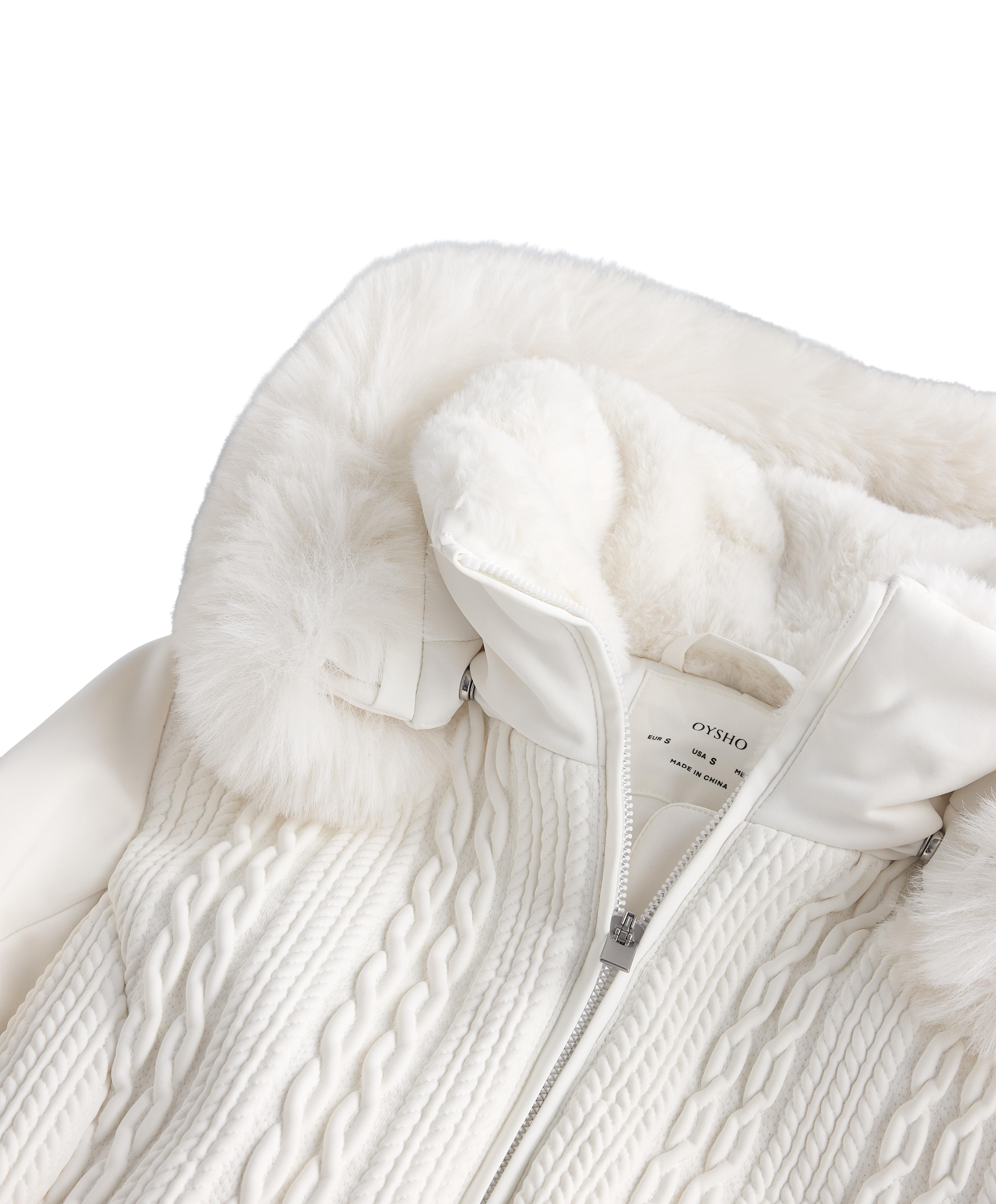 Primaloft® SKI super-slim fit water-resistant jacket — WHITE 