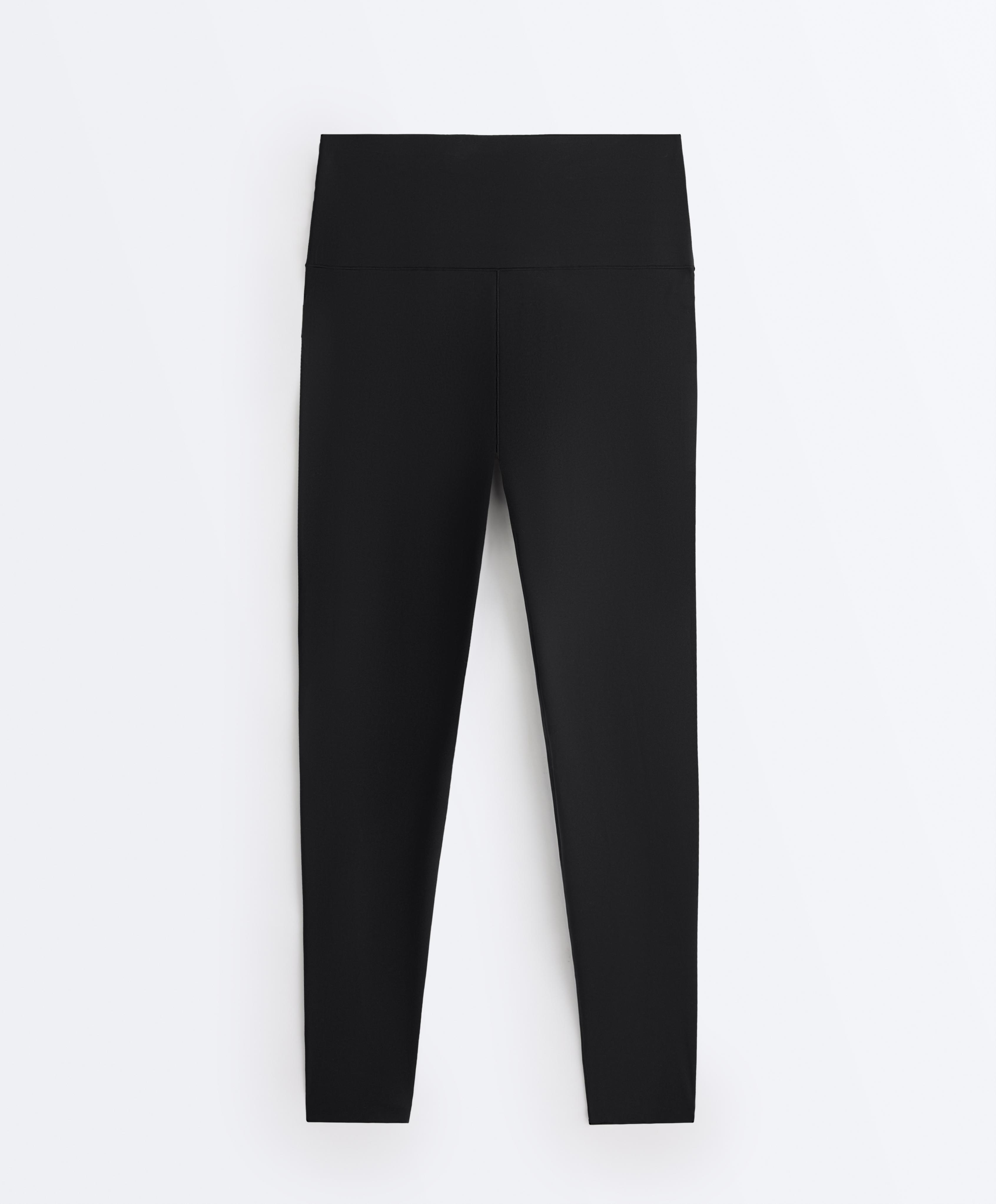 Perfect-adapt high-rise ankle-length leggings — BLACK