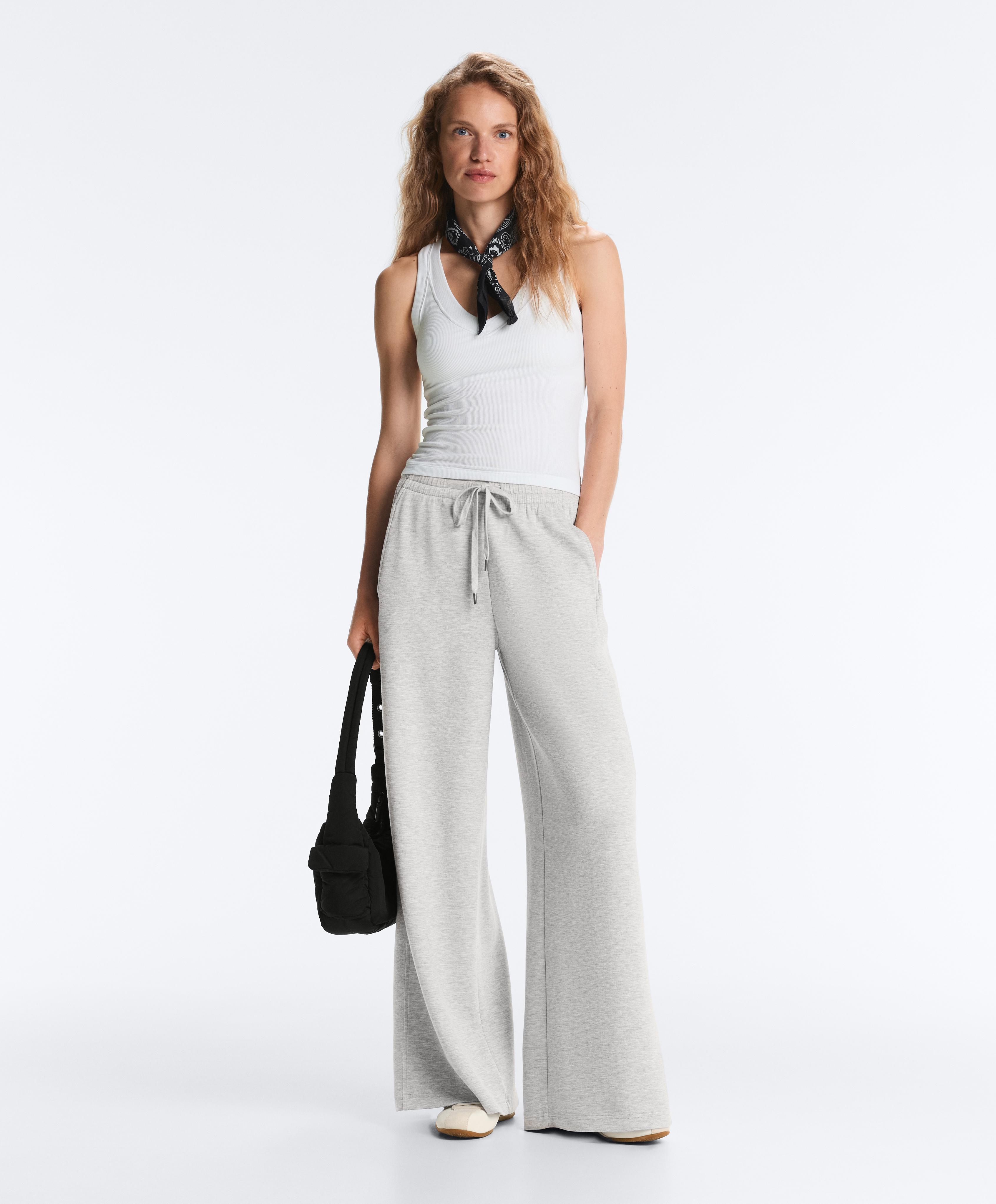 Rib modal blend tank top — WHITE