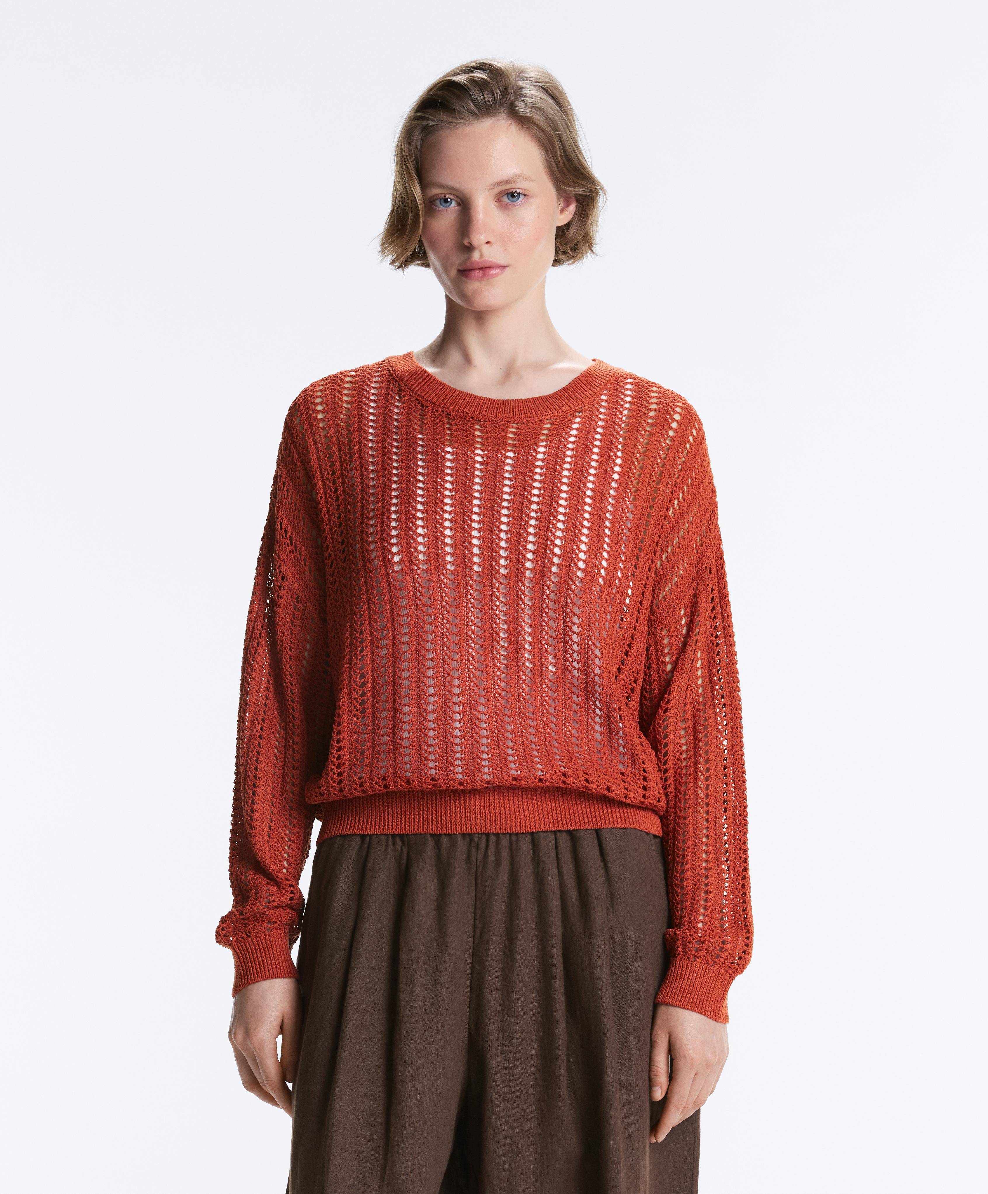 Ажурний светр в рубчик Ажурний светр в рубчик