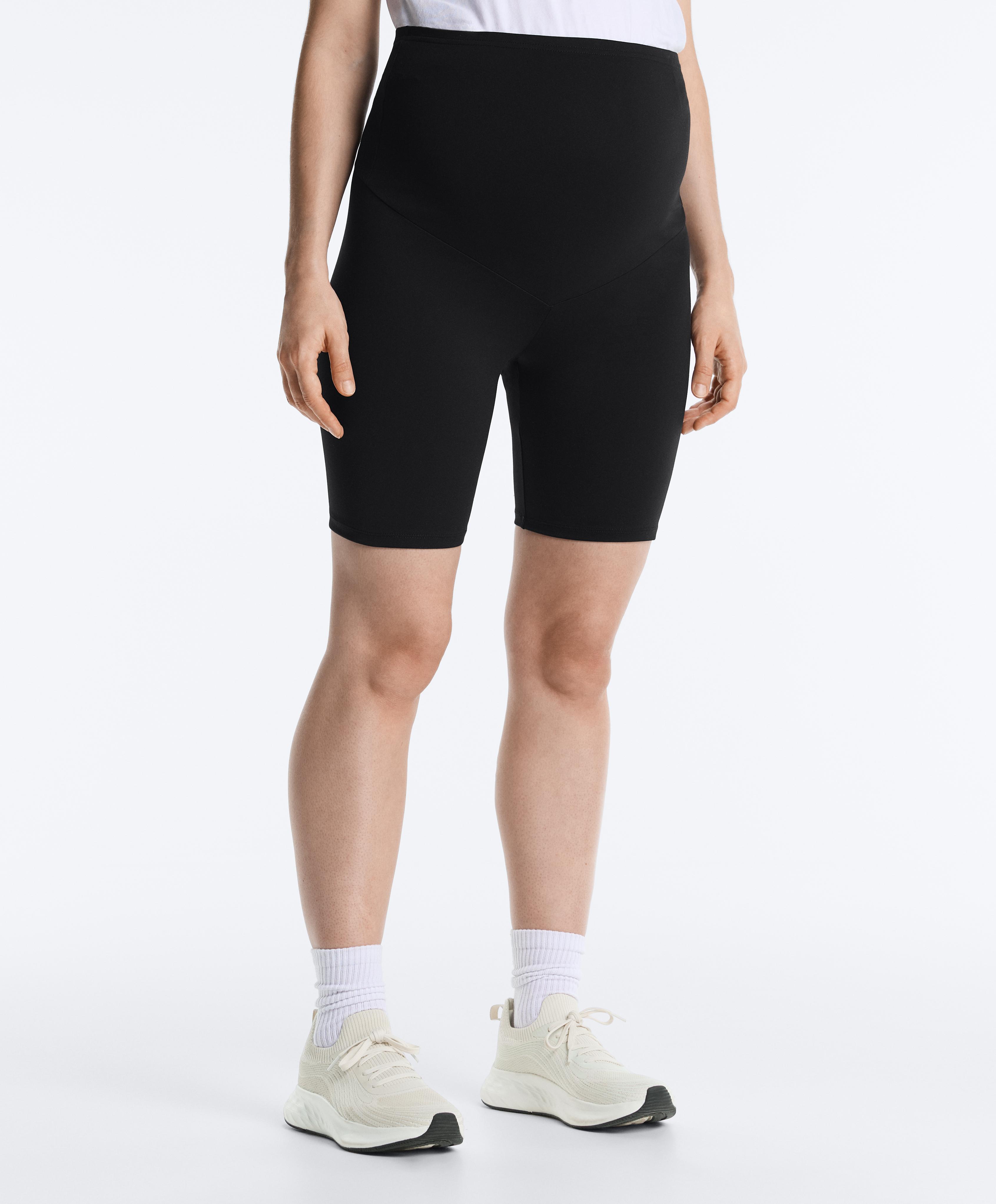 Maternity Comfortlux 20cm cycle leggings — BLACK