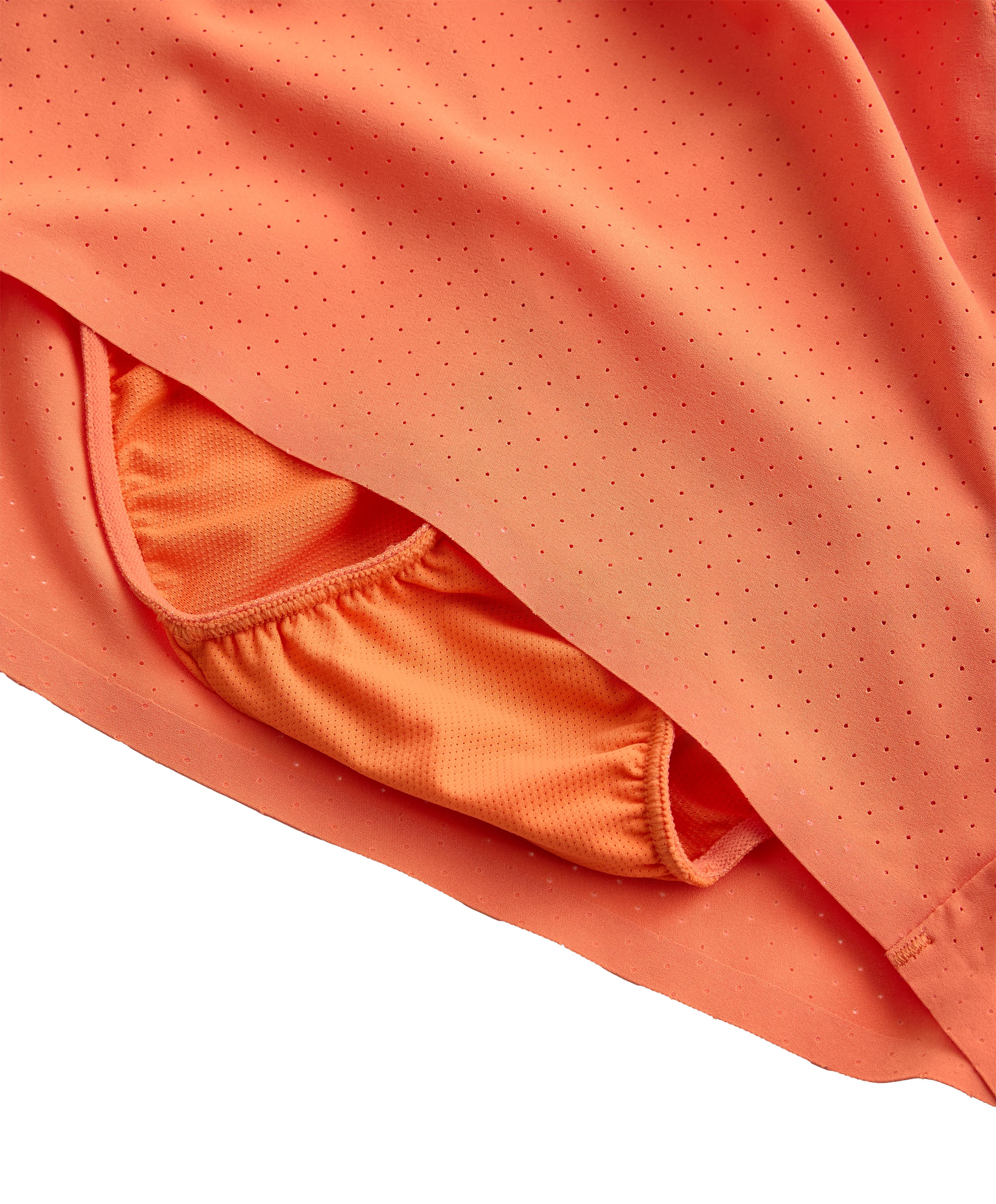 Mid-rise 7cm technical shorts — WASHED ORANGE