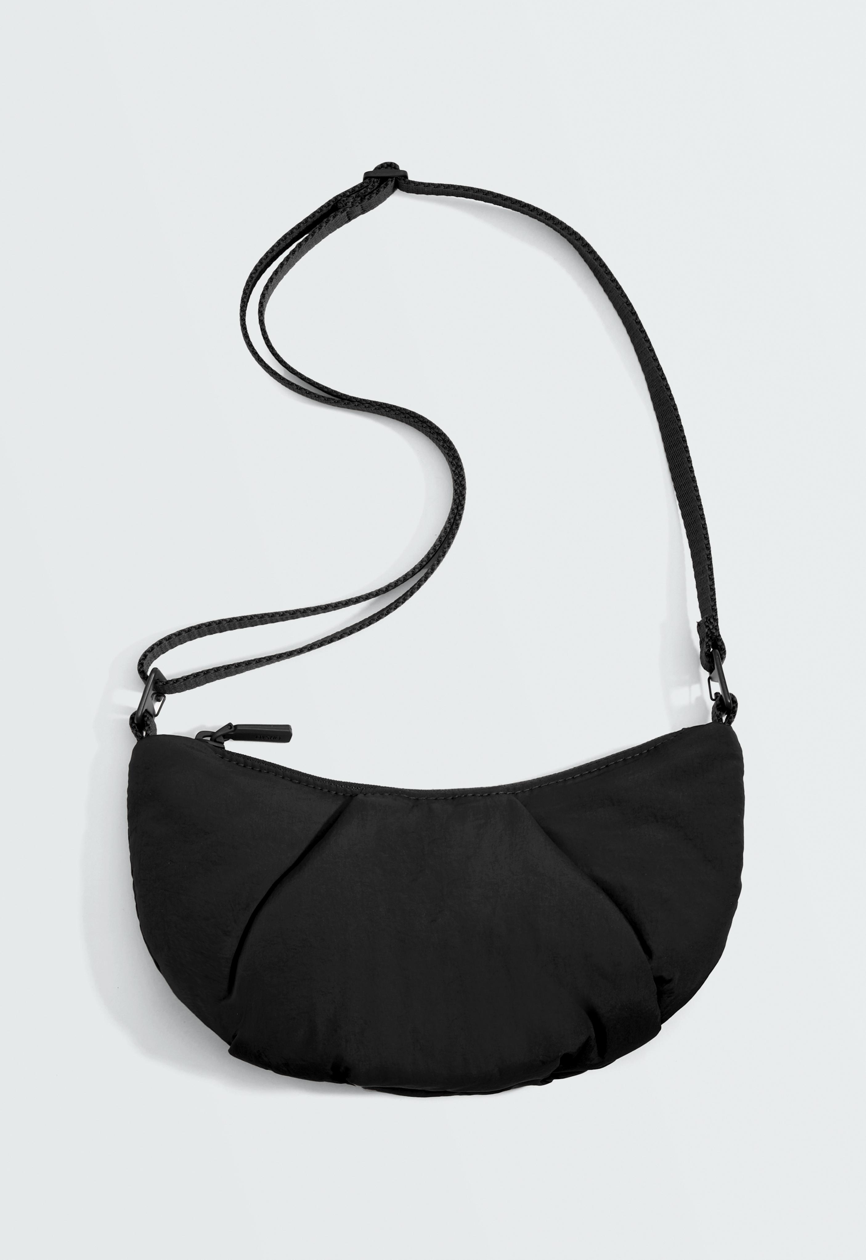 Mini quilted crossbody bag — BLACK
